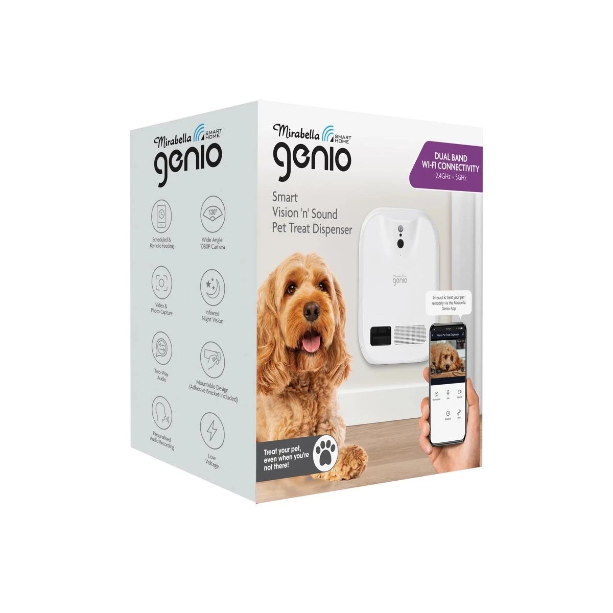 6 Mirabella Genio Smart Vision 'n' Sound Pet Treat Dispenser, 6 of 6