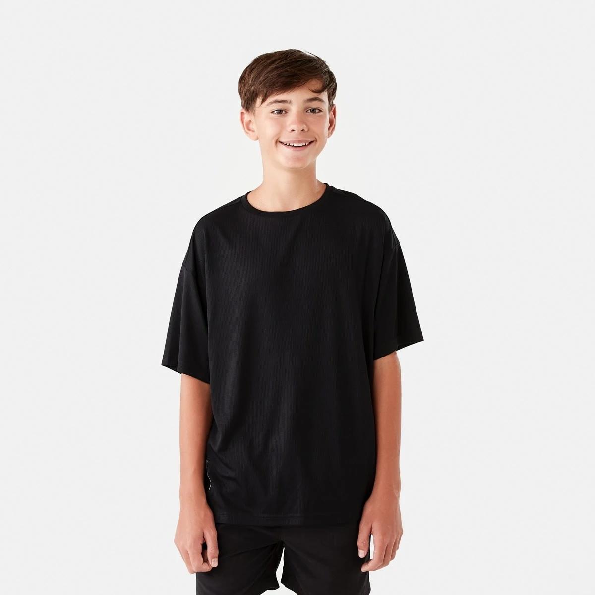 1 Active Kids Performance T-shirt Black, 1 of 9