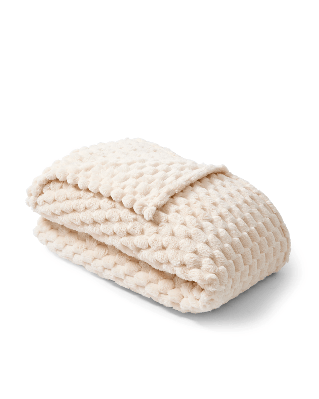 Plush Jacquard Blanket - Queen/King Bed, I