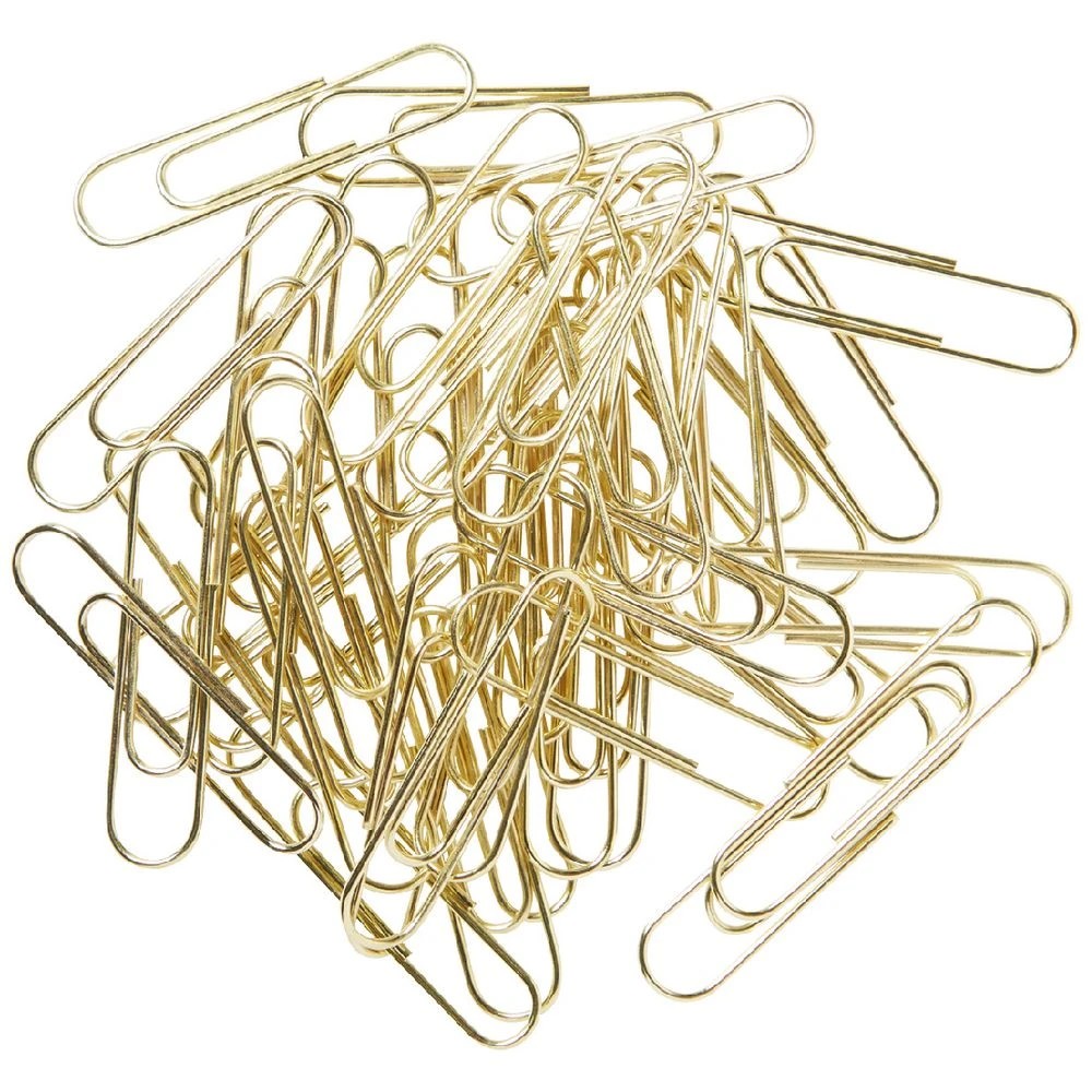 2 J.Burrows 28mm Paper Clips Gold 180 Pack, 2 of 3
