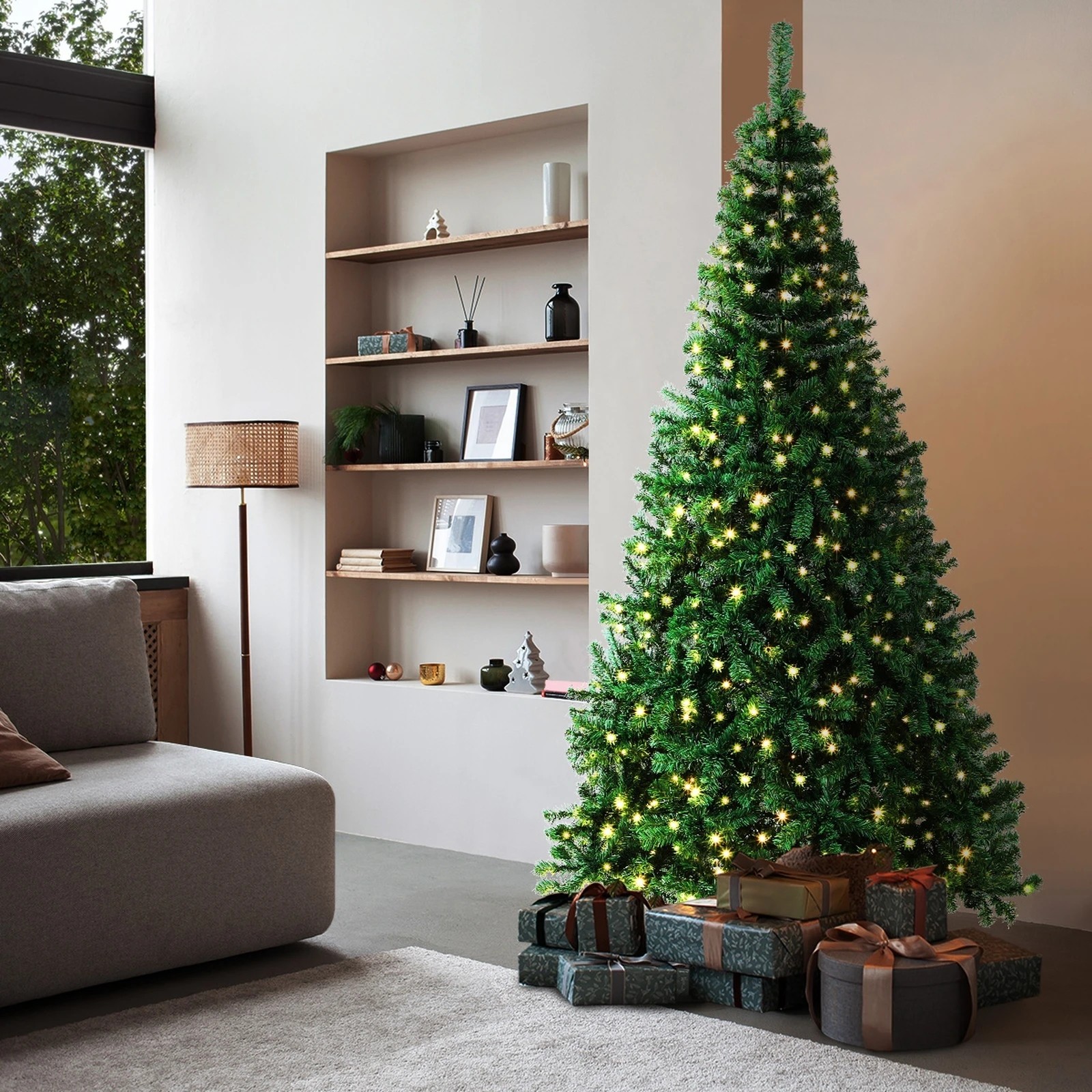 3 Tinseltown LED Christmas Tree 2.4M 8FT Xmas Trees Decorations 1400 Tips - Green, 3 of 7