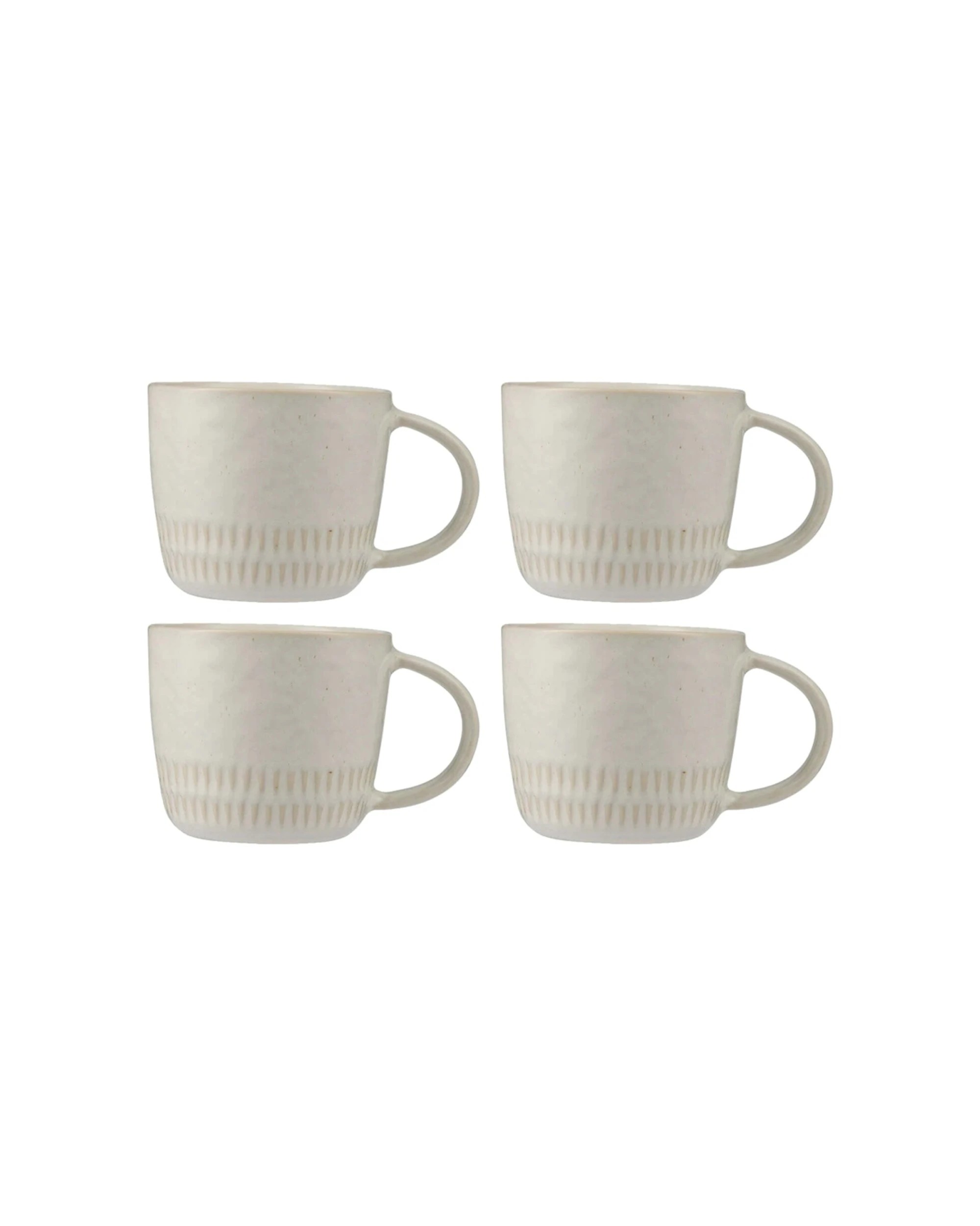 1 Maxwell & Williams 4PK The Mug Club Nordic Mug 400ml Stoneware Set - Natural, 1 of 3