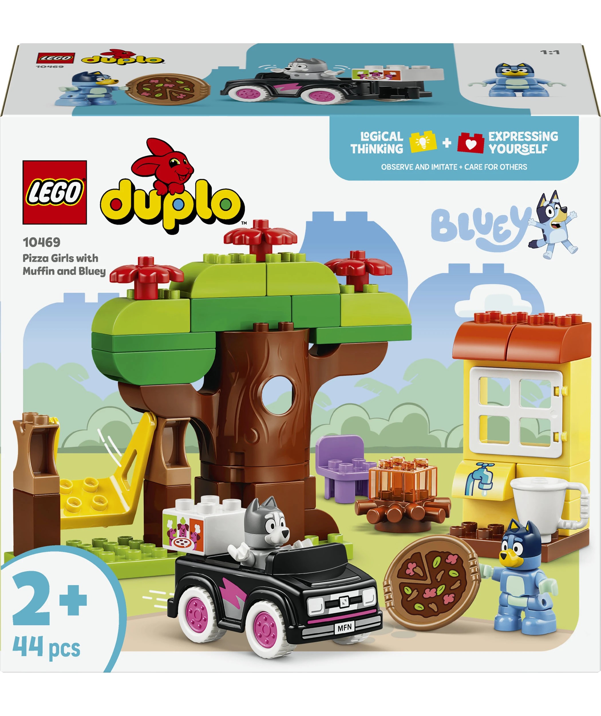 1 LEGO DUPLO Bluey Pizza Girls with Muffin and Bluey 10469, 1 of 9