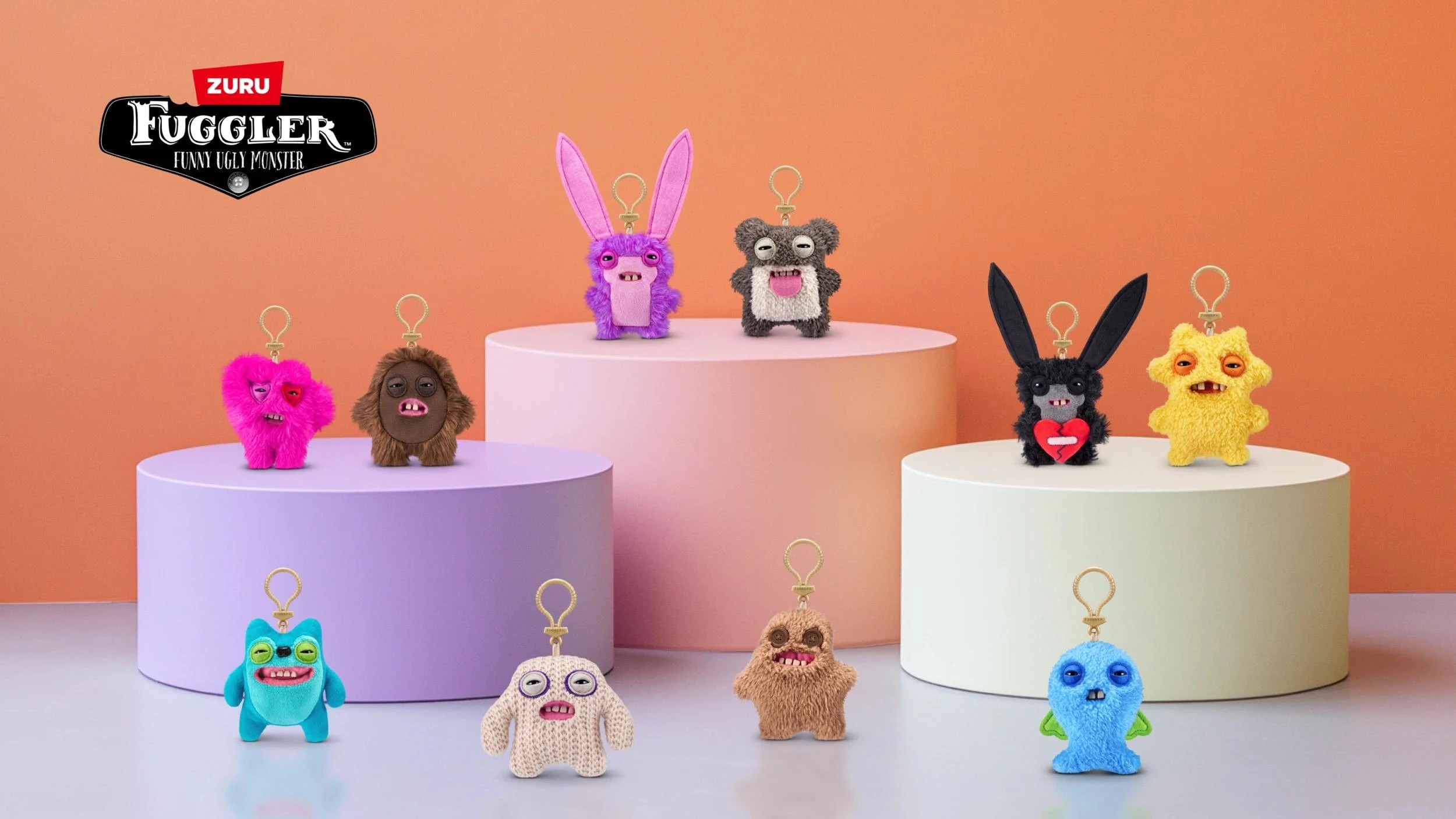 2 5inch Fuggler Keyrings S5 - Assorted - Multi, 2 of 3