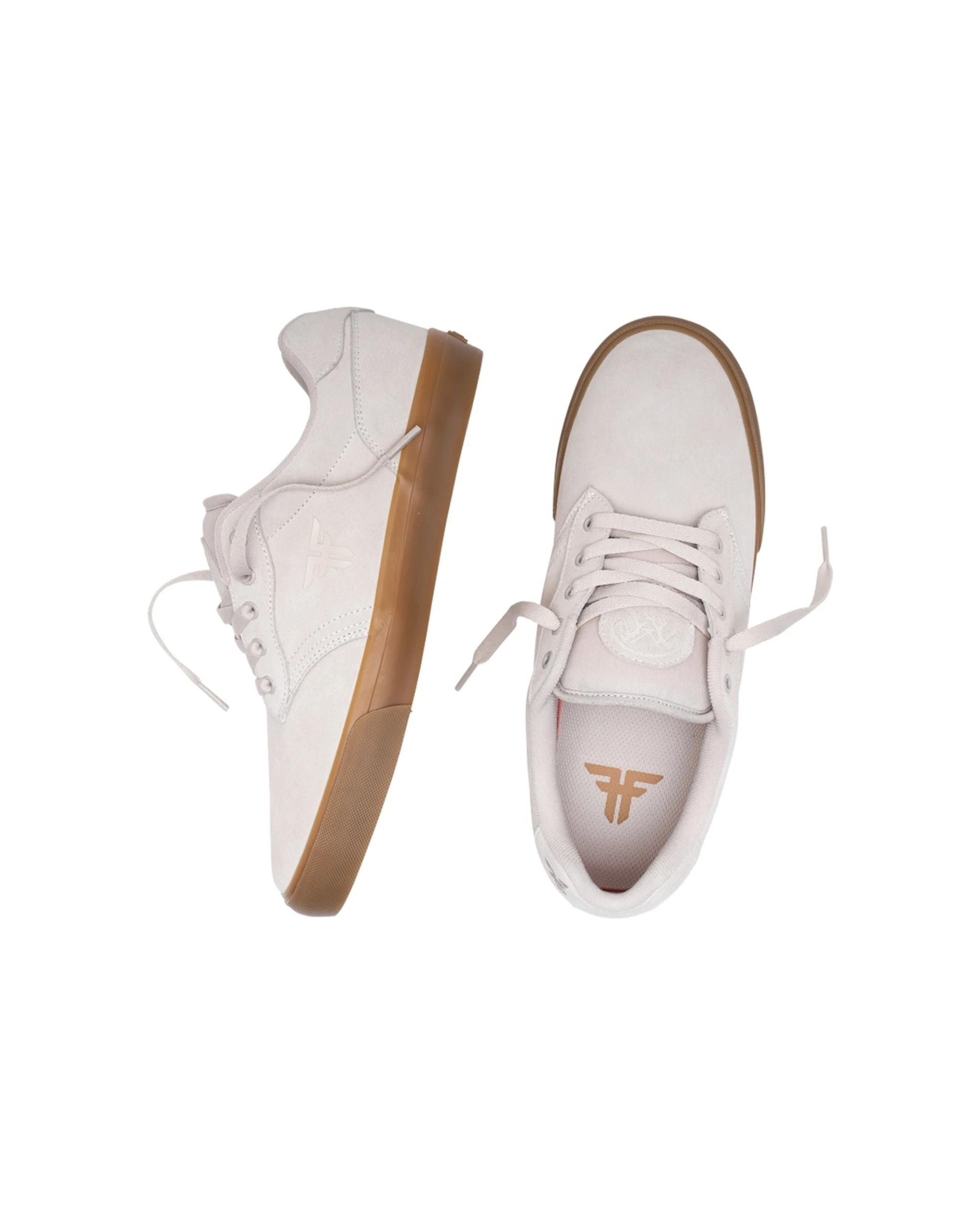 3 Fallen Footwear The GOAT Mens Casual Skate Shoes Suede PU Vulcanized BEIGE/LIGHT GUM, 3 of 6