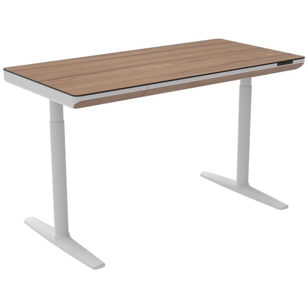 1 Helsinki Electric Sit Stand Desk 1400mm Walnut/White Desks, Tables and Workstations, 1 of 10