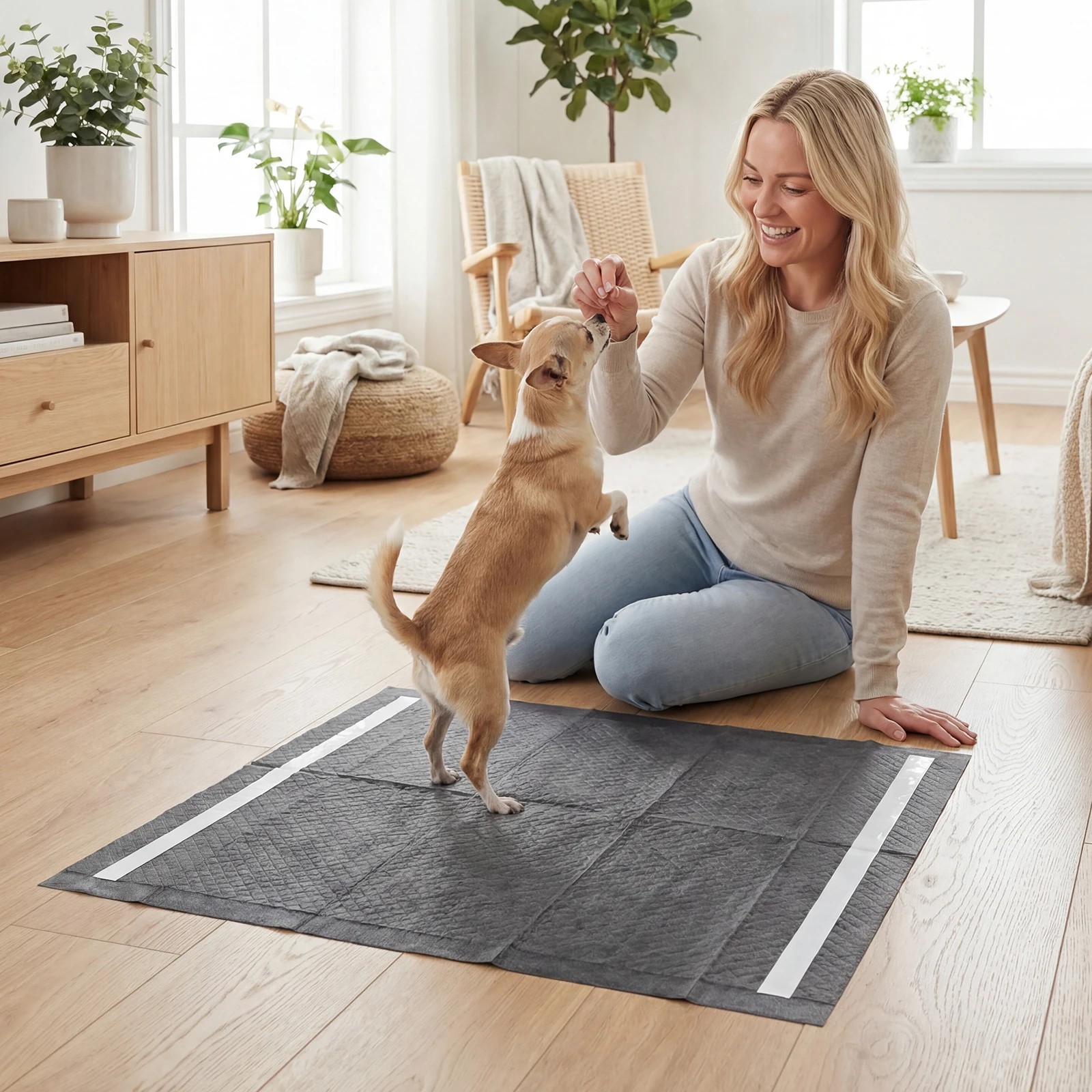 3 Costway 150PCS Charcoal Dog Pee Pads 6-Layer Pet Potty Training Pads 60 x 60cm, 3 of 6