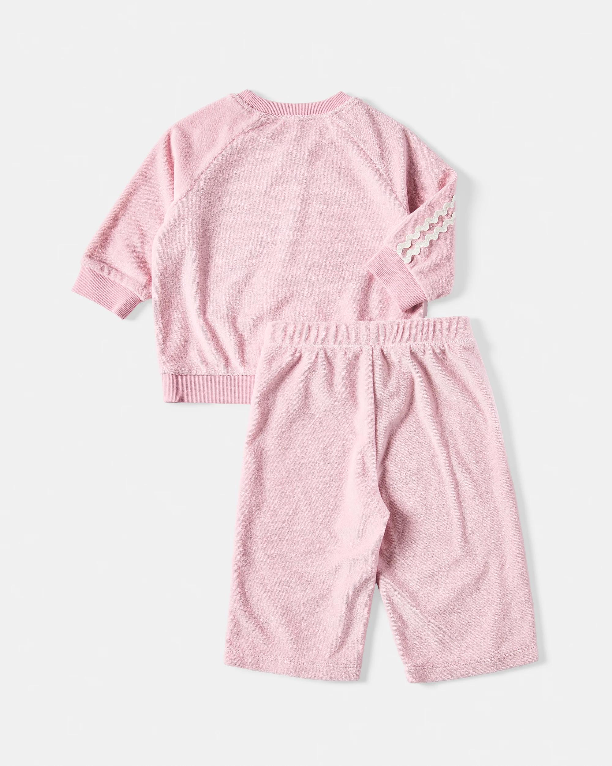 2 Long Sleeve Terry Towel Set Sweet, 2 of 6