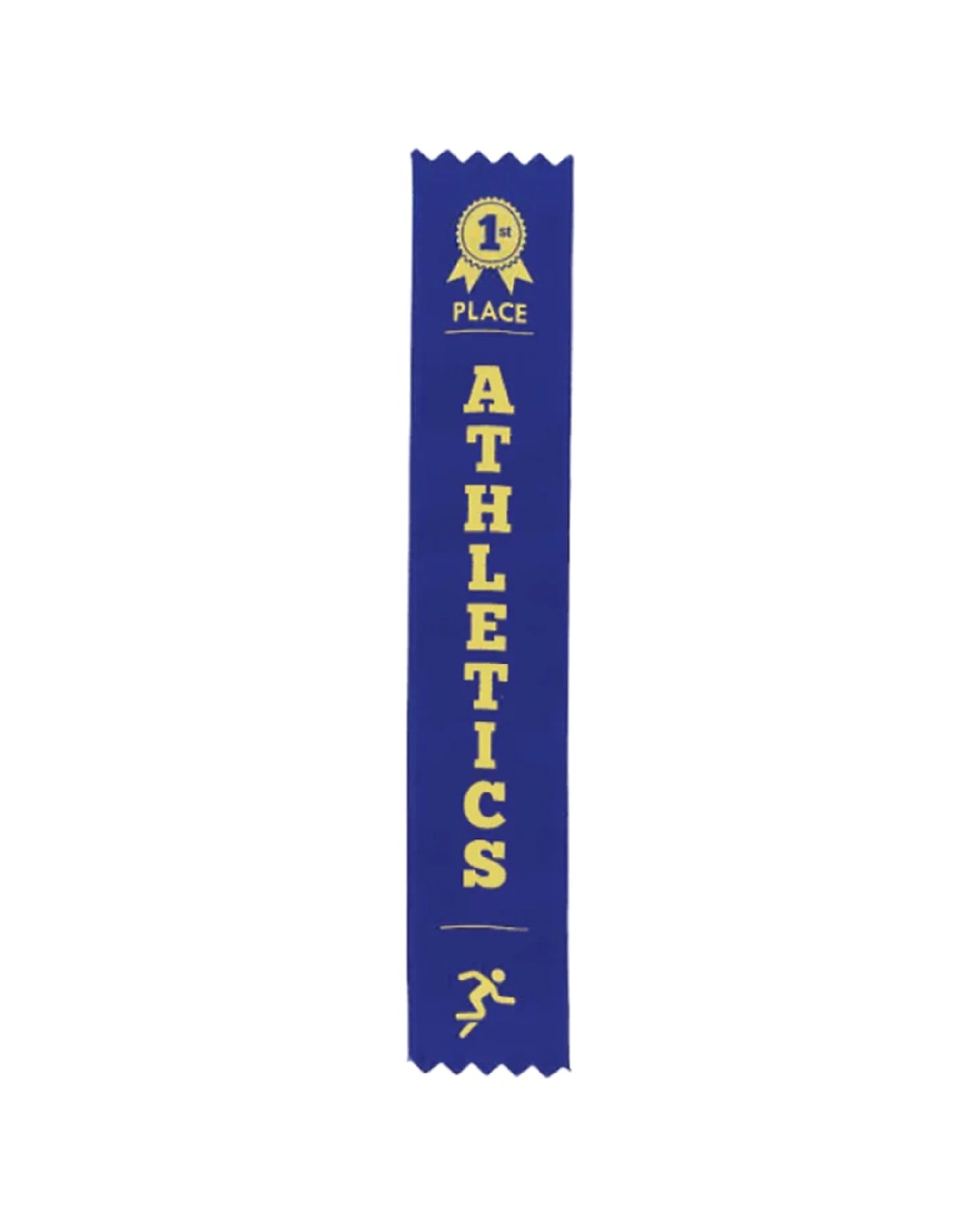 1 Victor Sports 100pc Athletics Ribbons 1st Place Polyester 3x17cm - Blue, 1 of 1