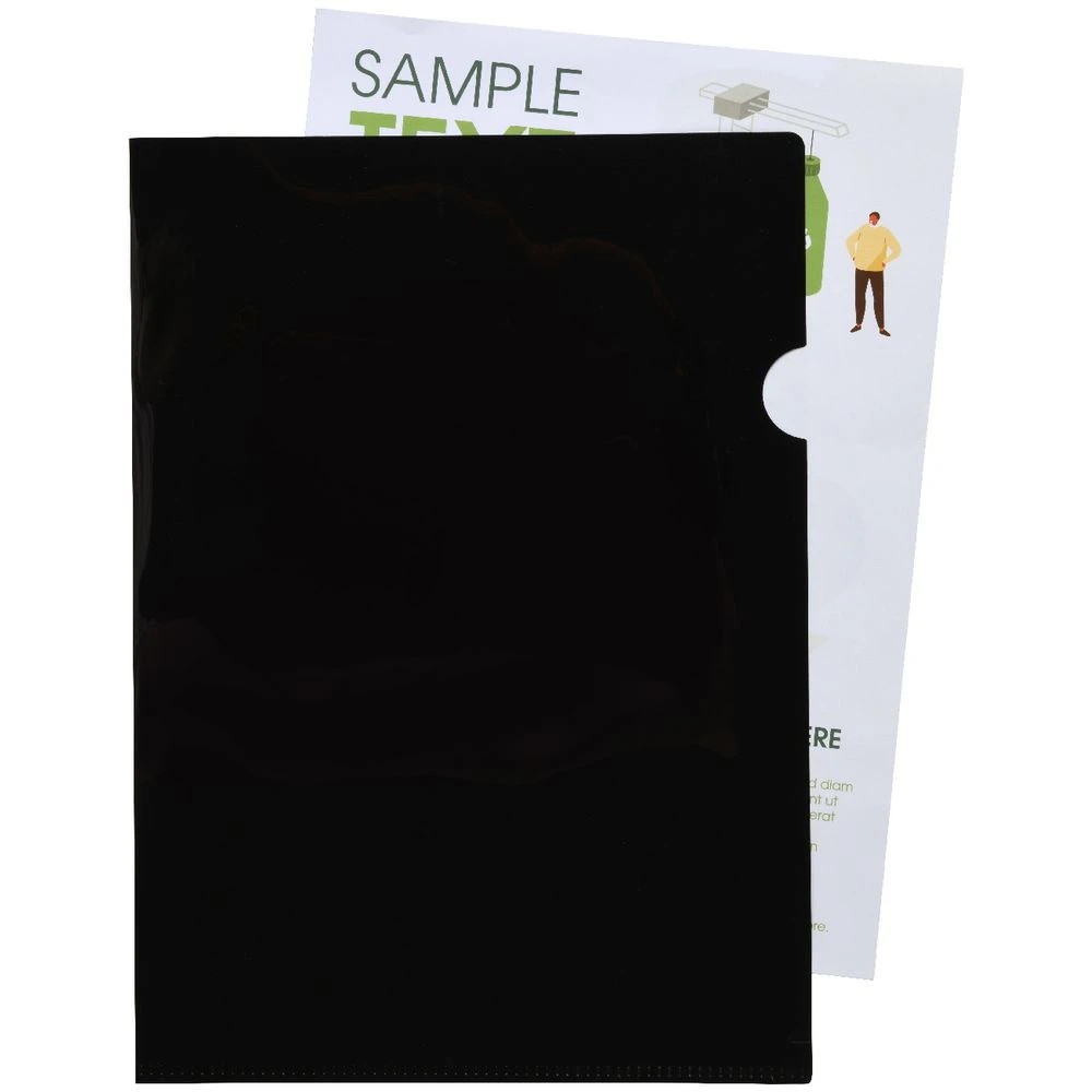 2 J.Burrows Recycled Letter File Single A4 Black, 2 of 2