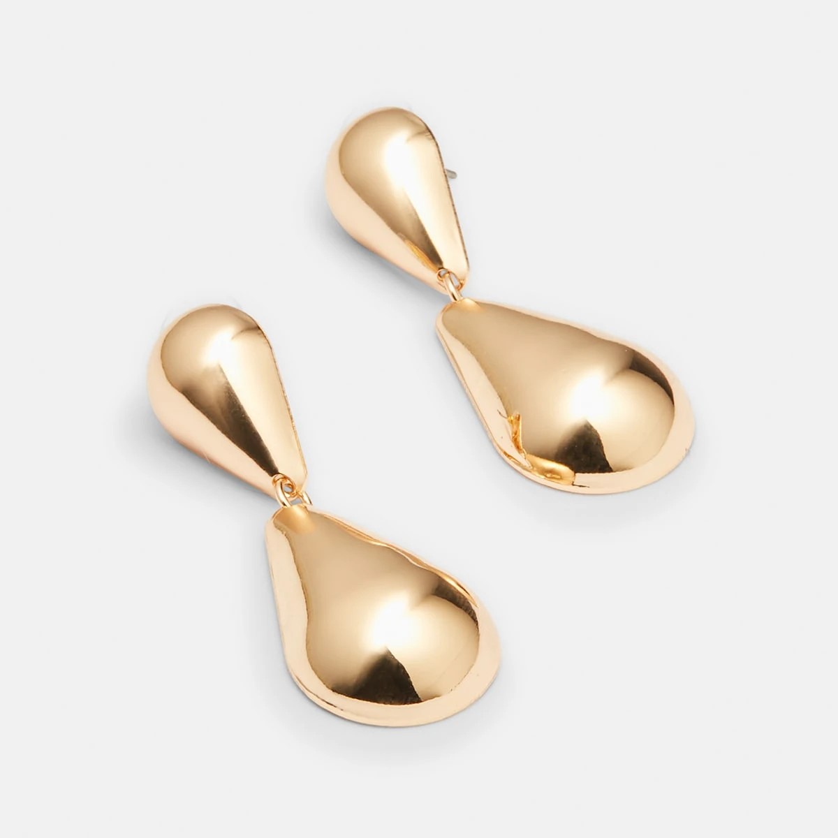 2 Hourglass Drop Earrings - Gold Tone, 2 of 5