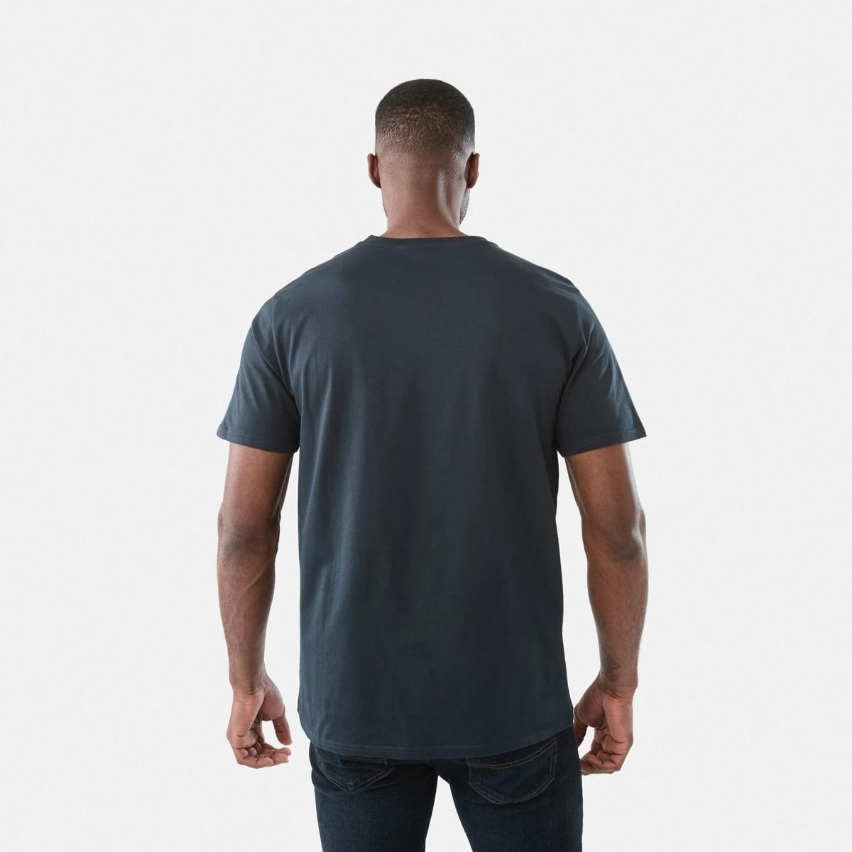 3 Australian Grown Cotton Crew Neck T-shirt Blu Night, 3 of 5