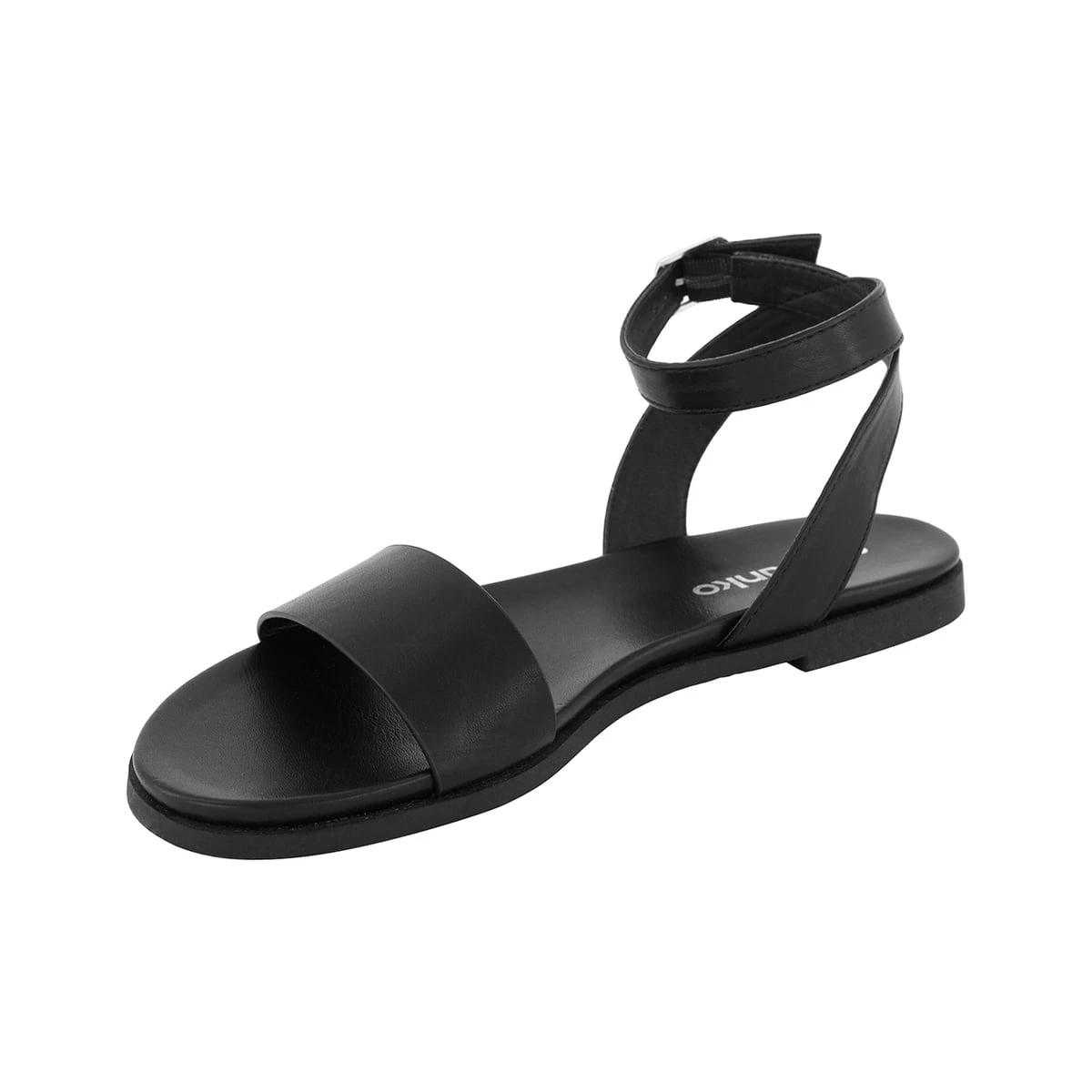 3 Casual Footbed Sandals Black, 3 of 5