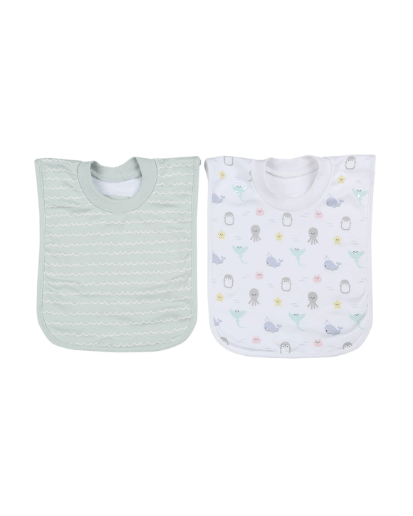2 Pack Popover Bibs - Ocean
