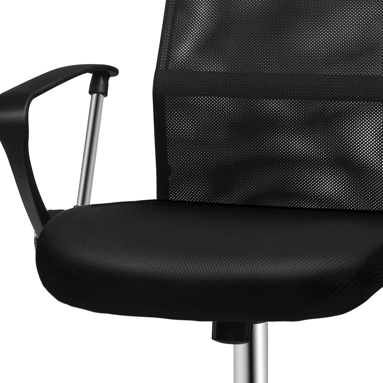4 Alfordson Mesh Office Chair Executive Fabric Seat Gaming Racing Tilt Computer - Black, 4 of 10
