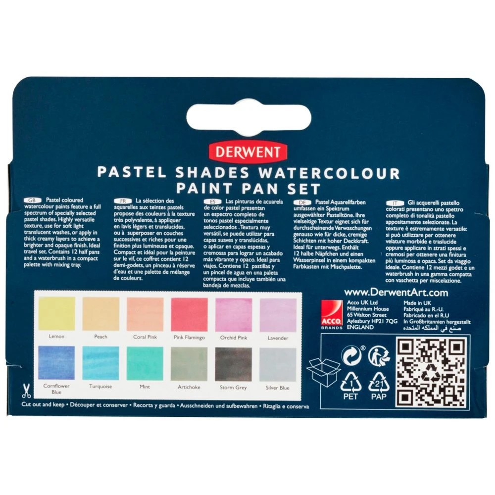 5 Derwent Pastel Shades Paint Pan 12 Pack, 5 of 5