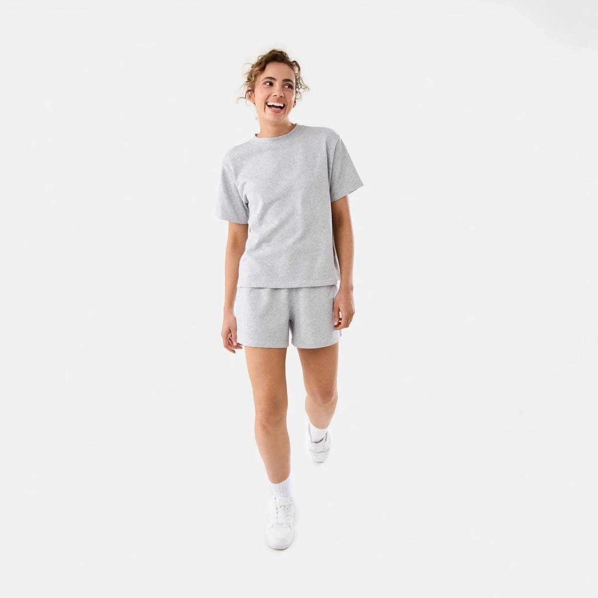 2 Active Womens Terry T-shirt SOFT GREY MARLE, 2 of 7