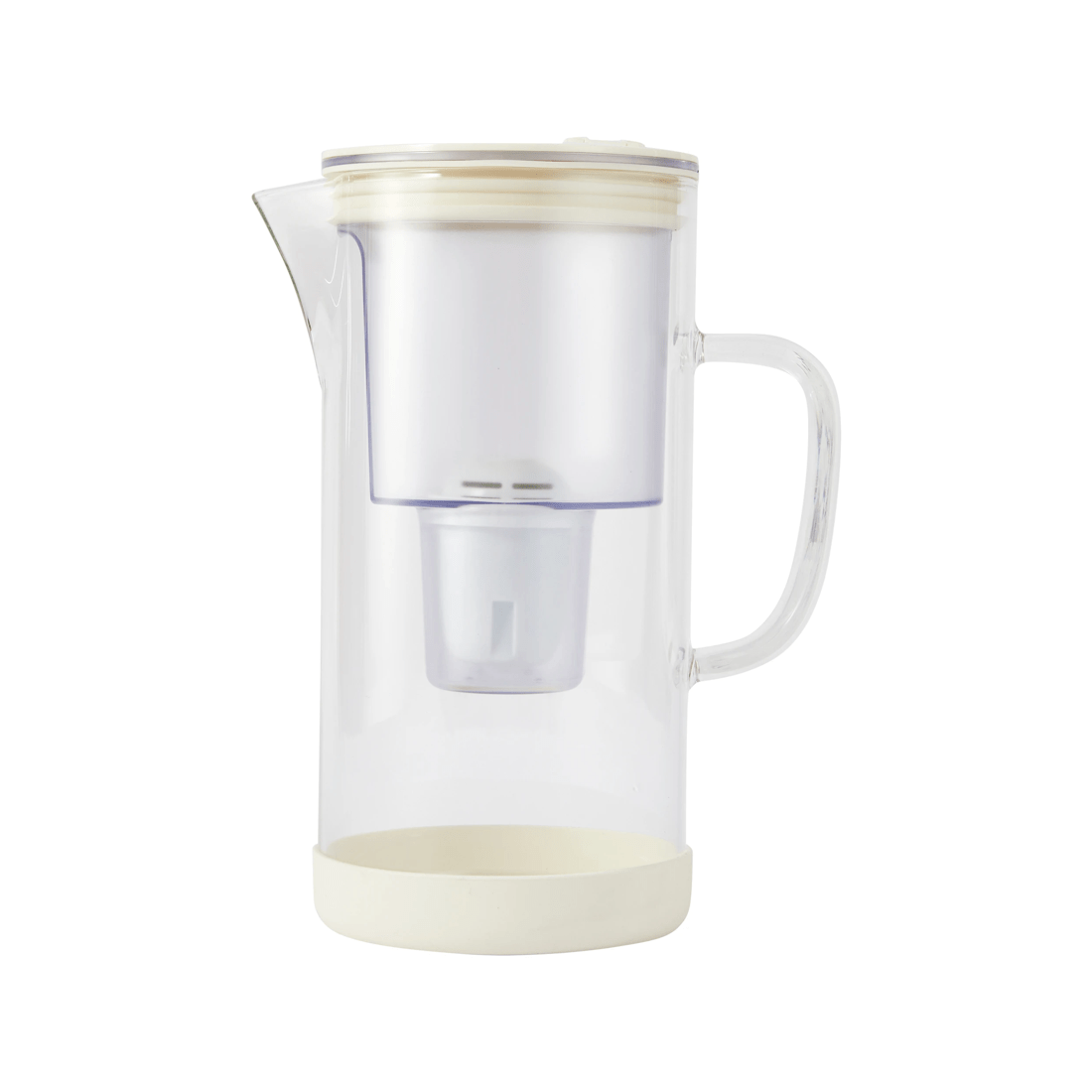 1 2.4L Glass Water Jug with Filter, 1 of 6