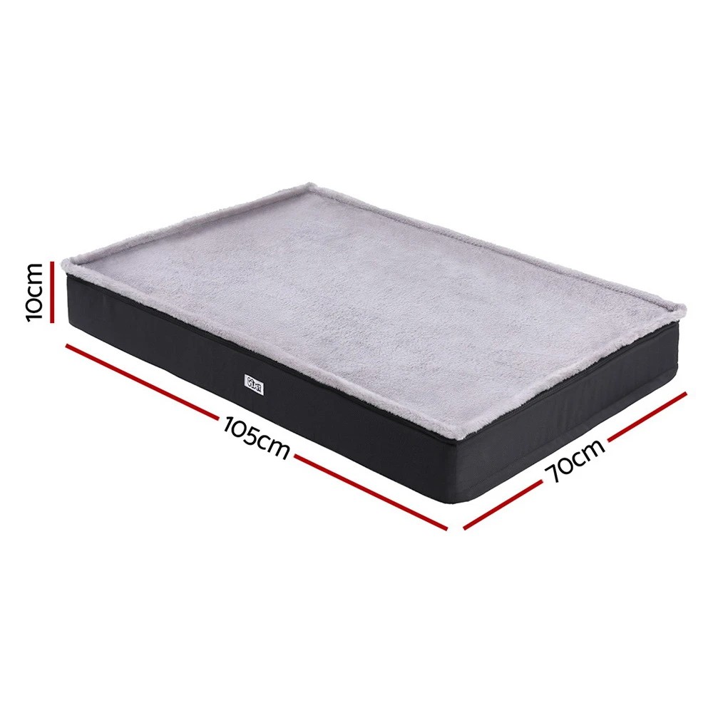 2 i.Pet Pet Bed Dog Cat Large Calming Soft Sofa Foam Cushion Washable Cover - Grey, 2 of 6