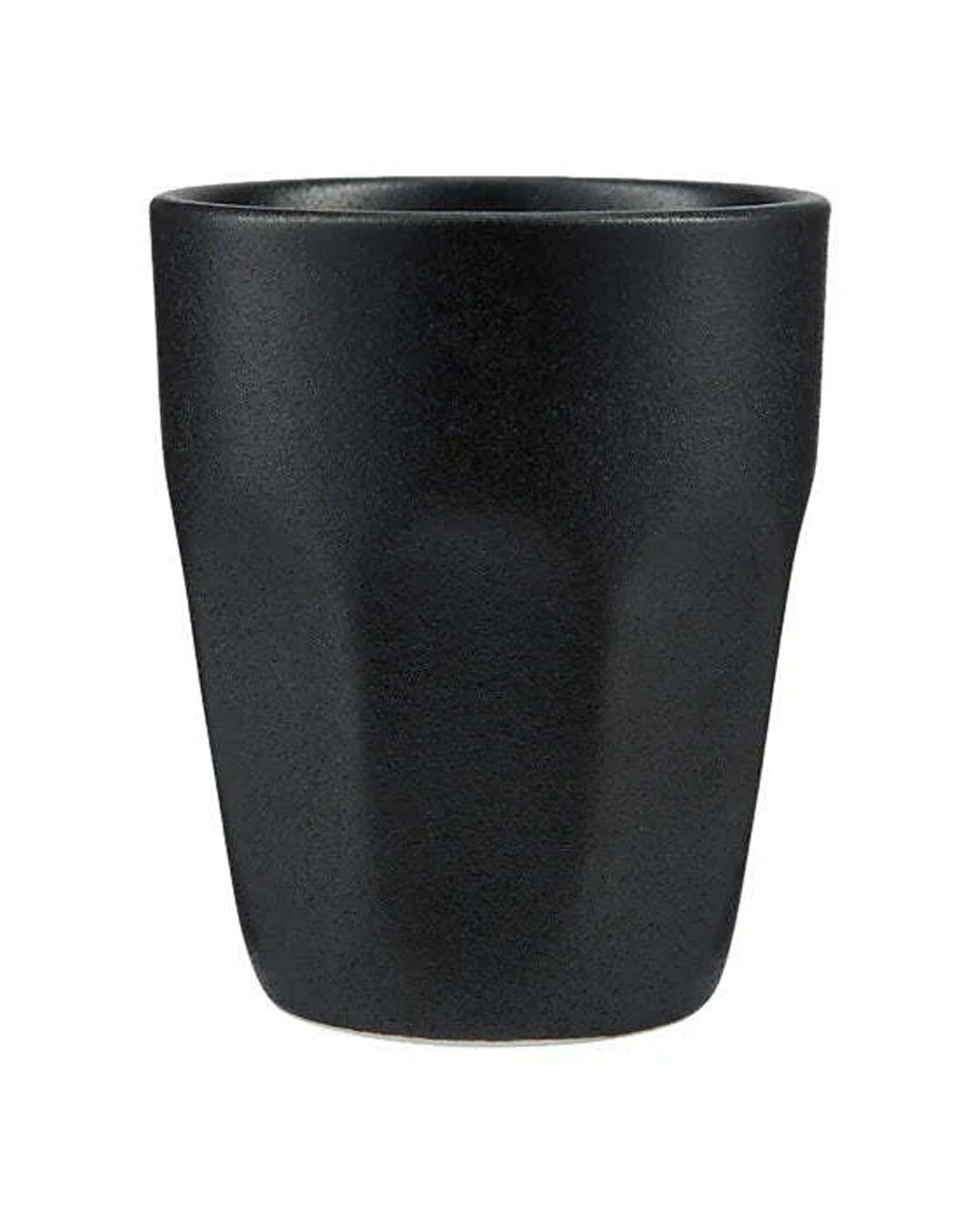1 Maxwell and Williams Latte Cup Caviar Collection Porcelain Reactive Glaze 250ml - Black, 1 of 2