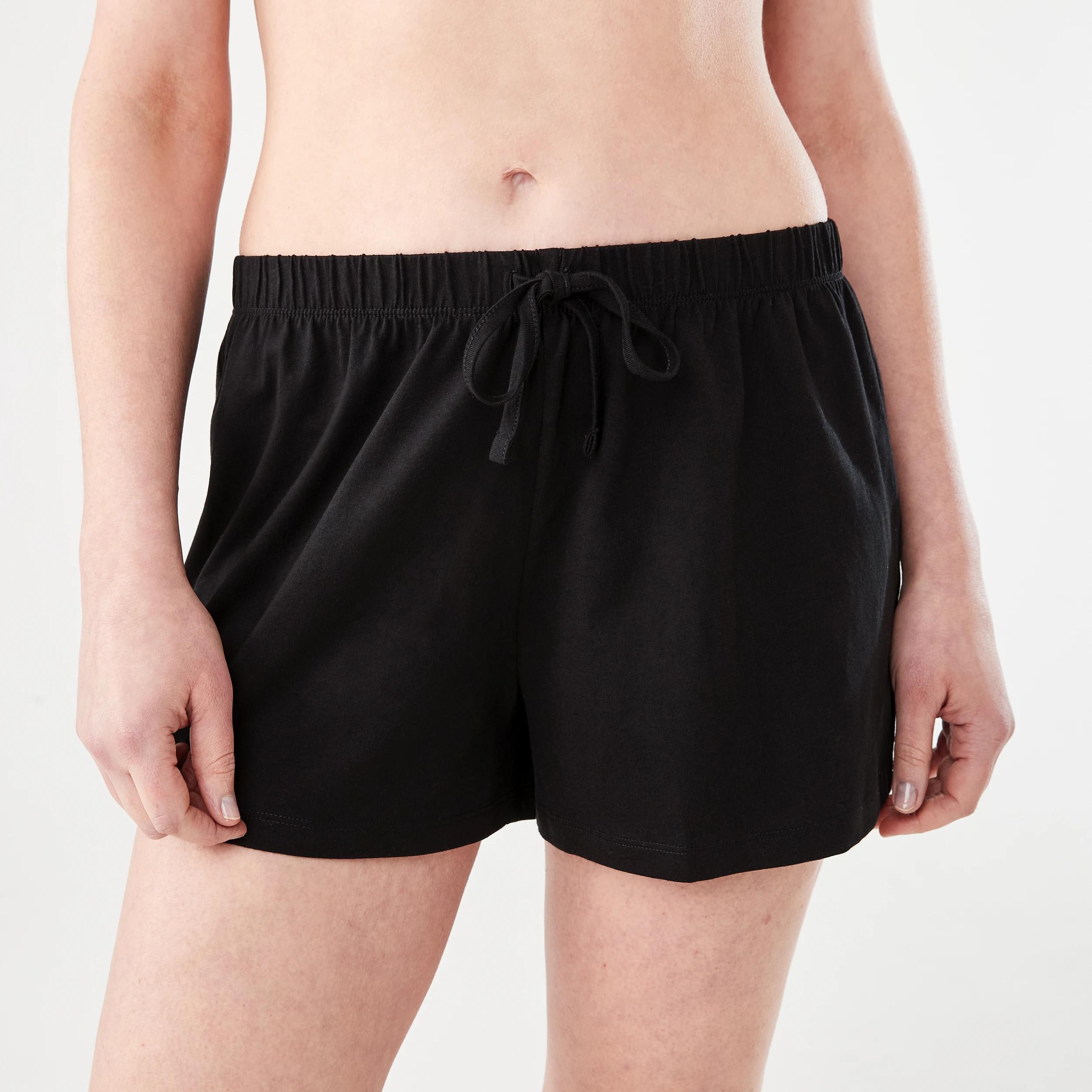 1 Knit Sleep Shorts BLACK, 1 of 5