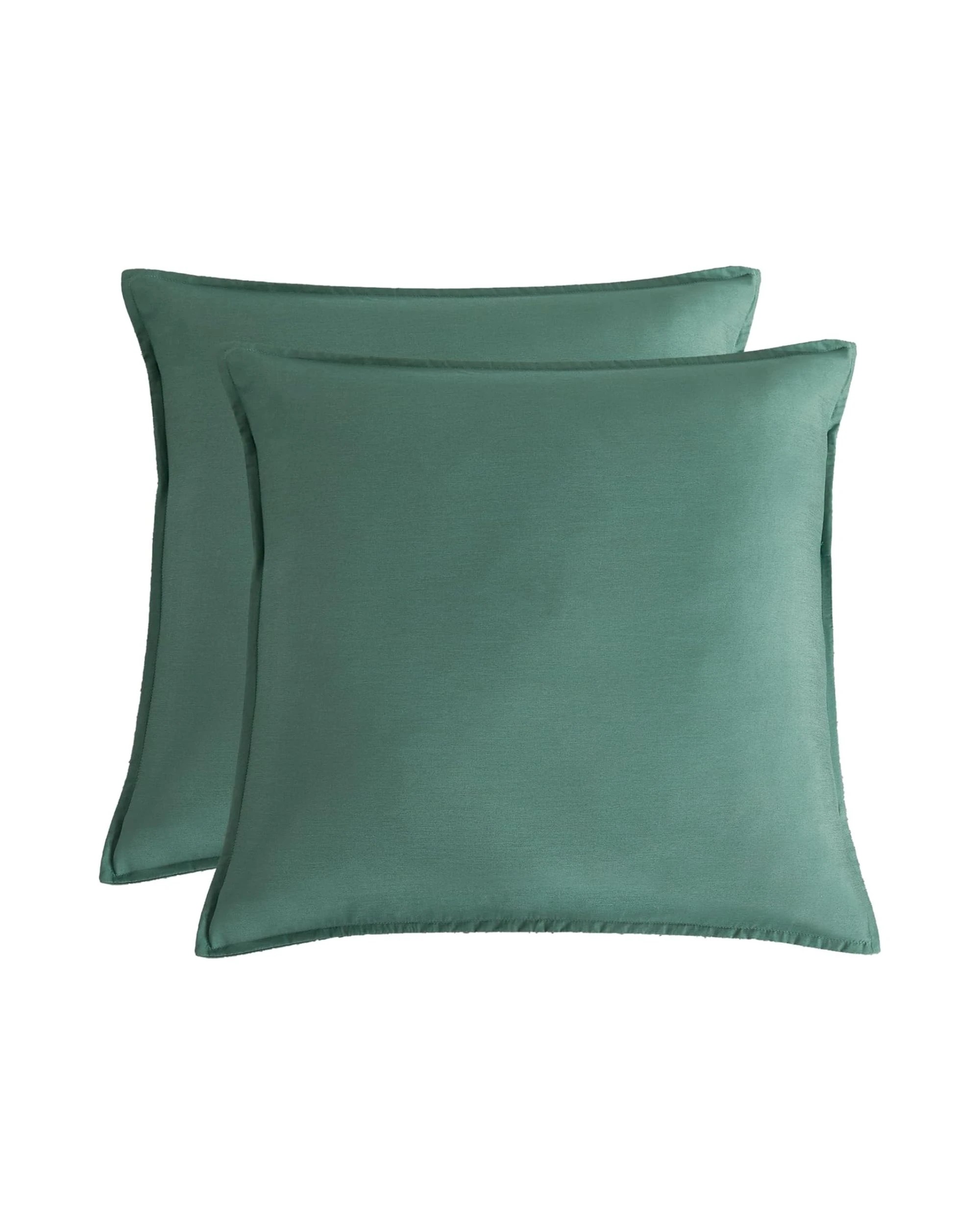 1 Gioia Casa 2-Pack Bamboo Microfibre European Pillowcases Soft Hypoallergenic - Green, 1 of 4
