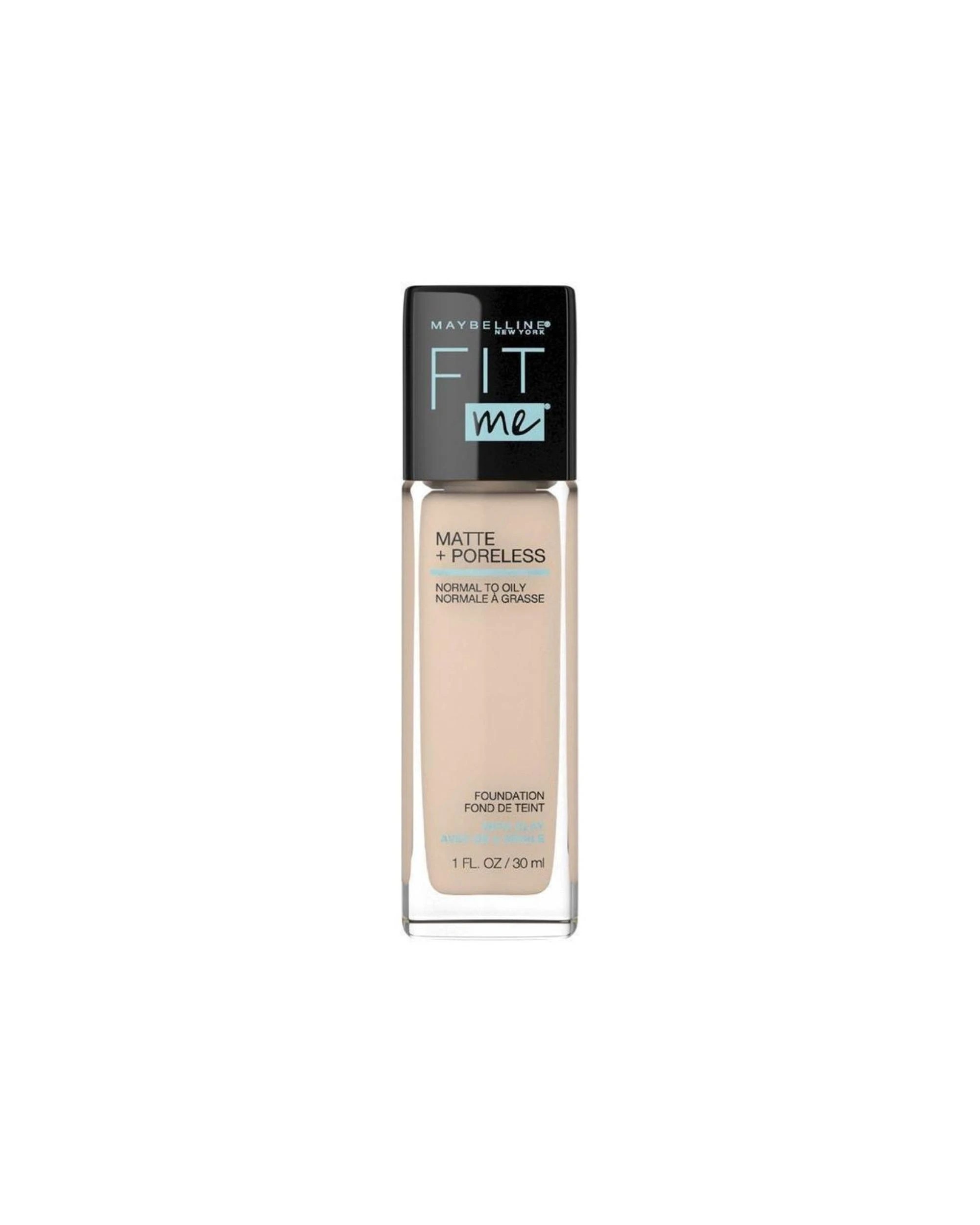 1 Maybelline Fit Me Matte & Poreless Mattifying Liquid Foundation 30mL - 120 Classic Ivory - Beige, 1 of 3