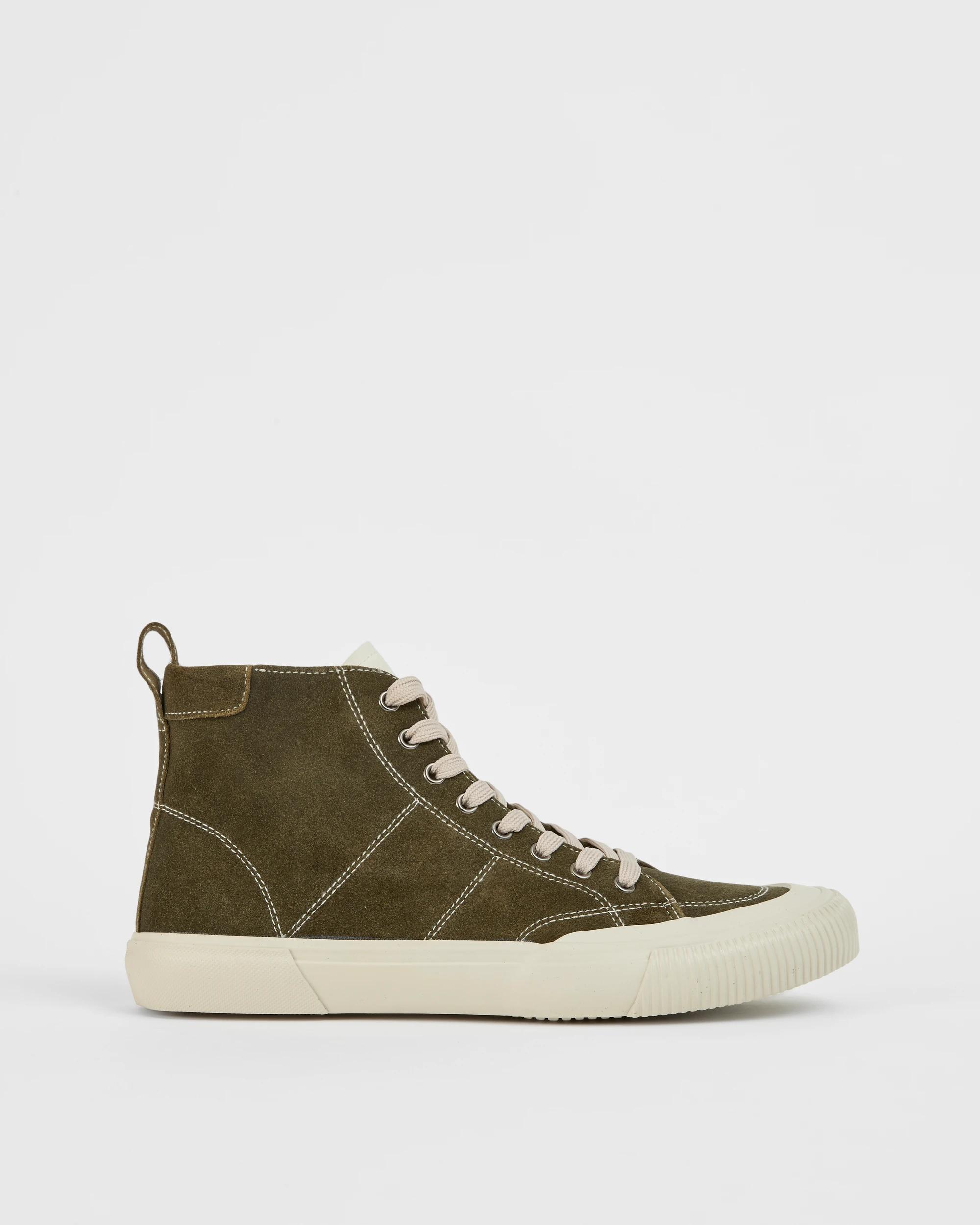 1 Target Man Suede Leather Hi Top Sneakers KHAKI, 1 of 3