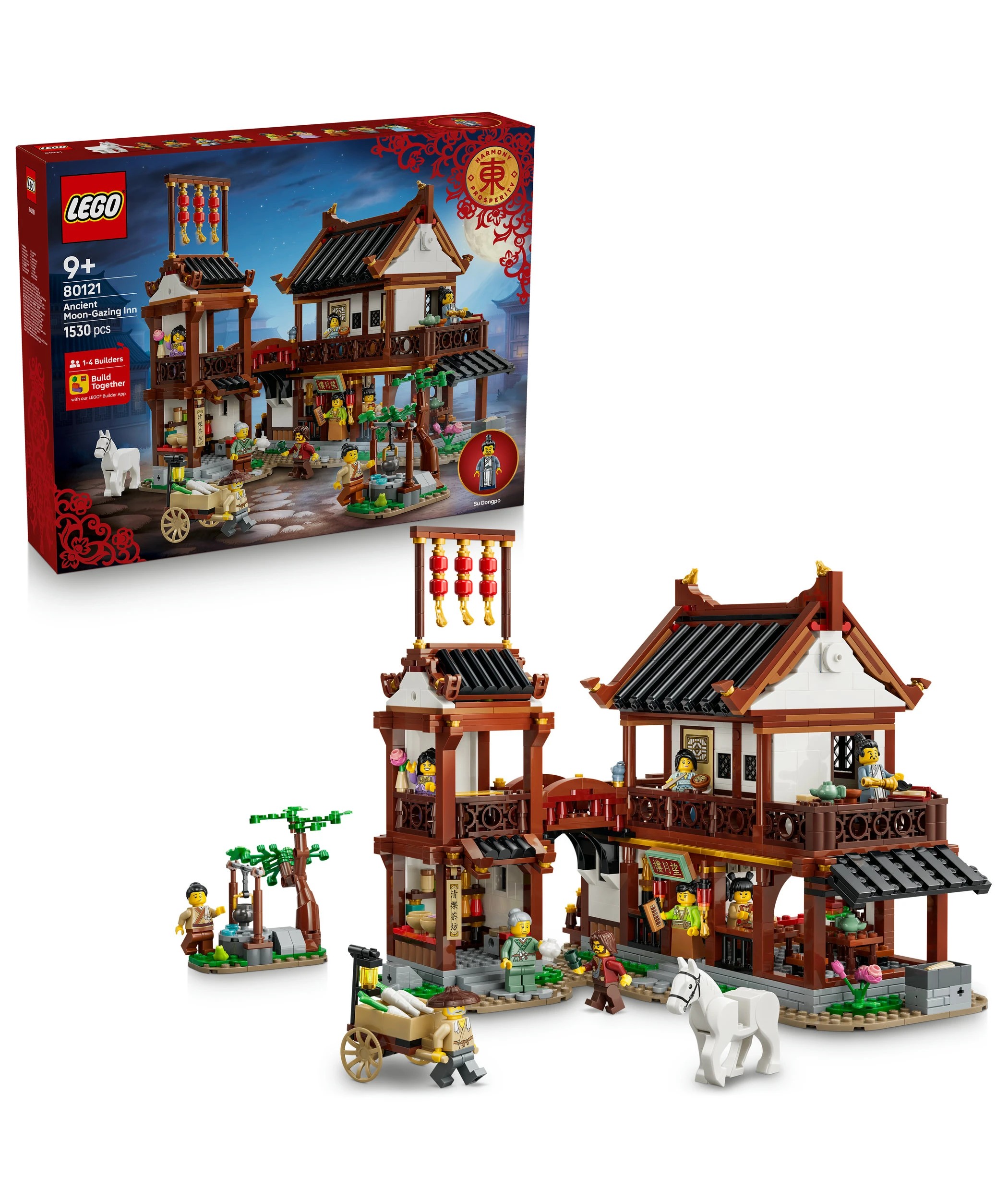 1 LEGO® Spring Festival Ancient Moon - Gazing Inn 80121 - Multi, 1 of 9