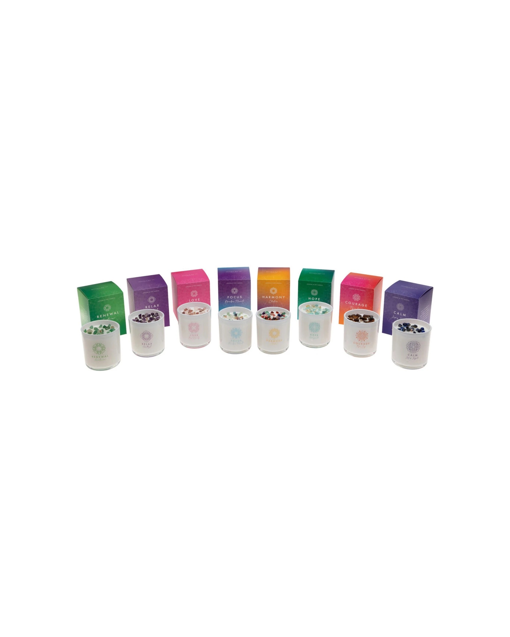 2 Bramble Bay Crystal Boho Tiger Eye Courage Scented Candle Cinnamon & Cedar Leaf 300g - Clear, 2 of 3