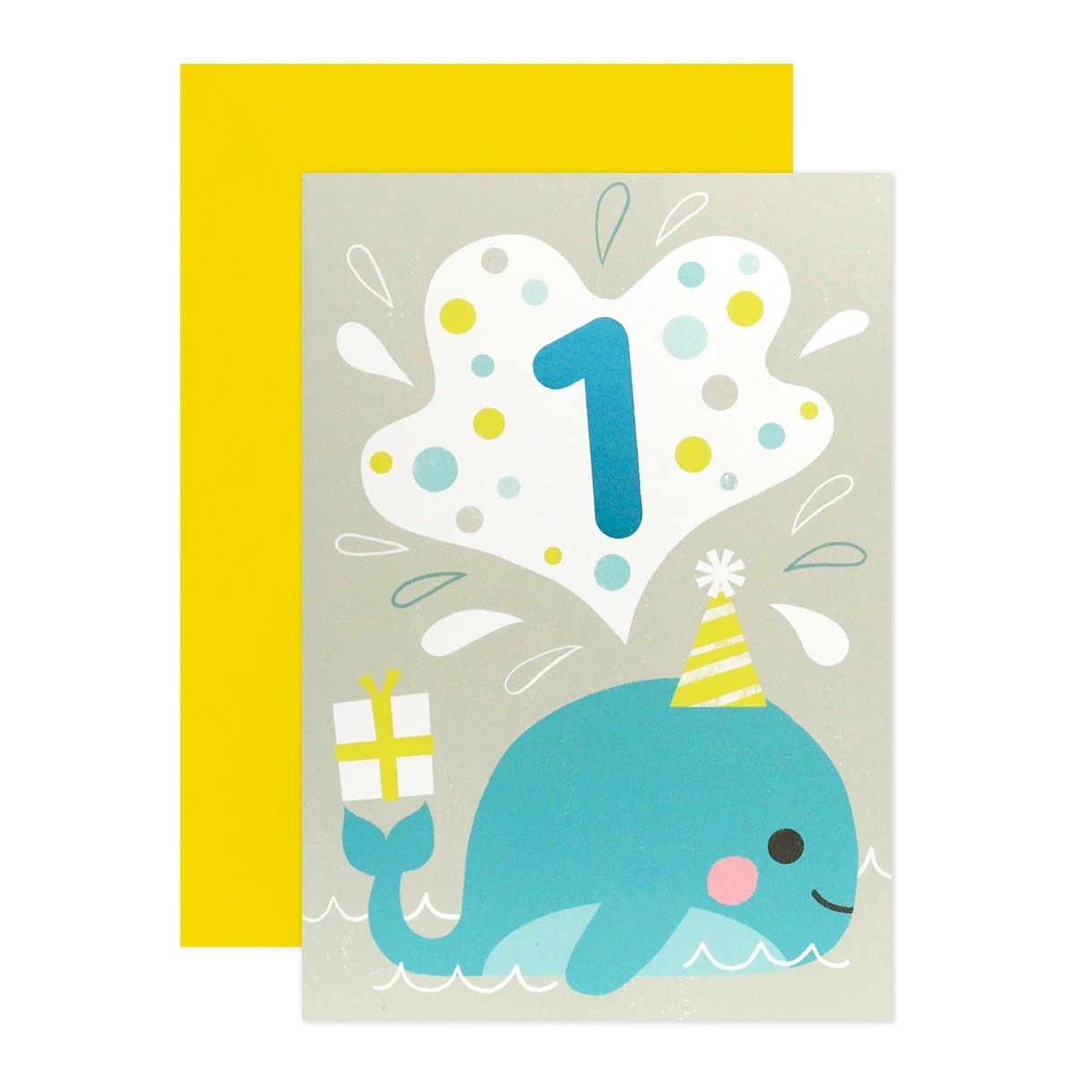 1 Connections from Hallmark 1st Birthday Card - Whale, 1 of 3