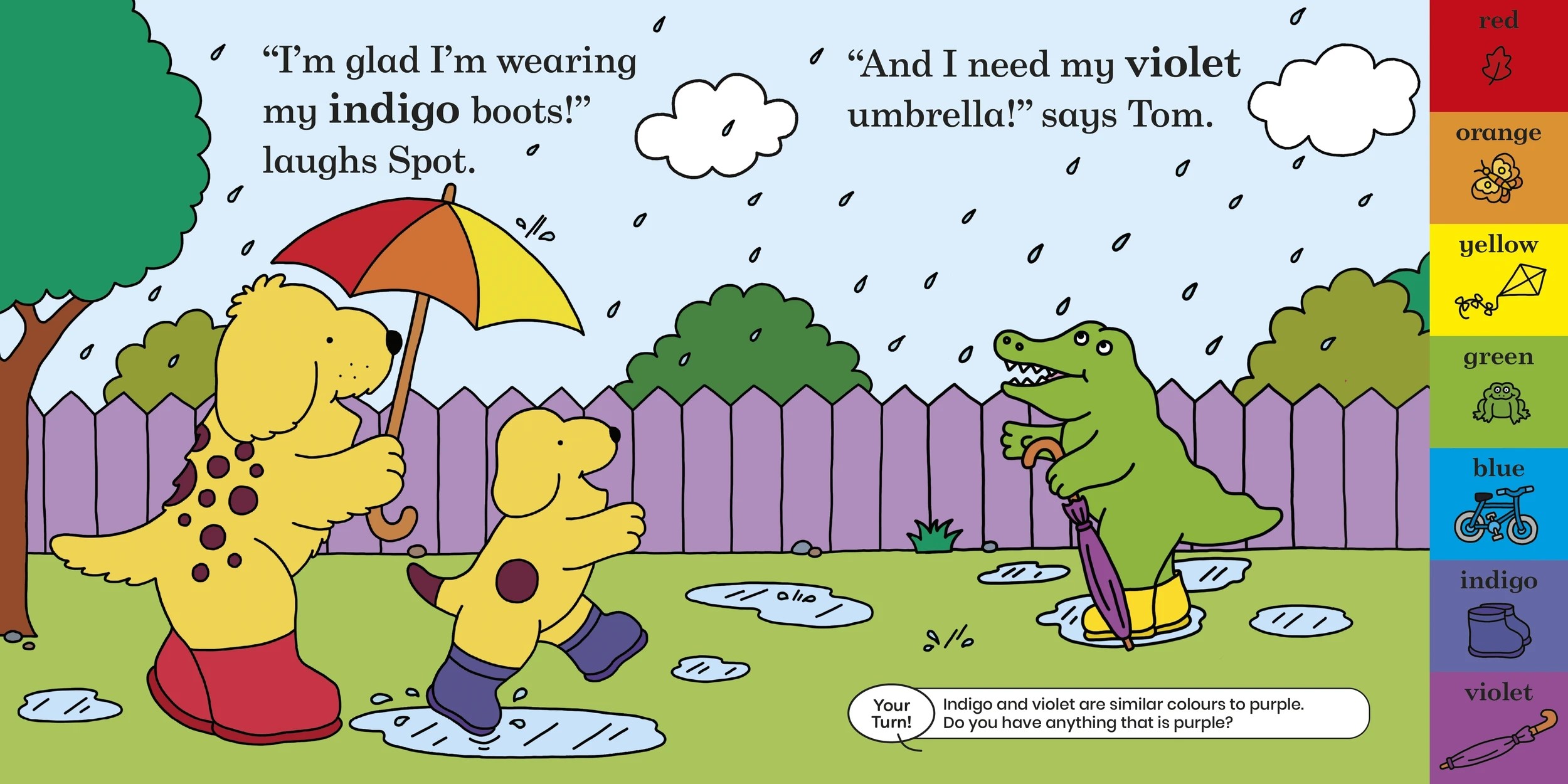 3 First Steps with Spot: Spot Sees a Rainbow by Eric Hill - Book, 3 of 3