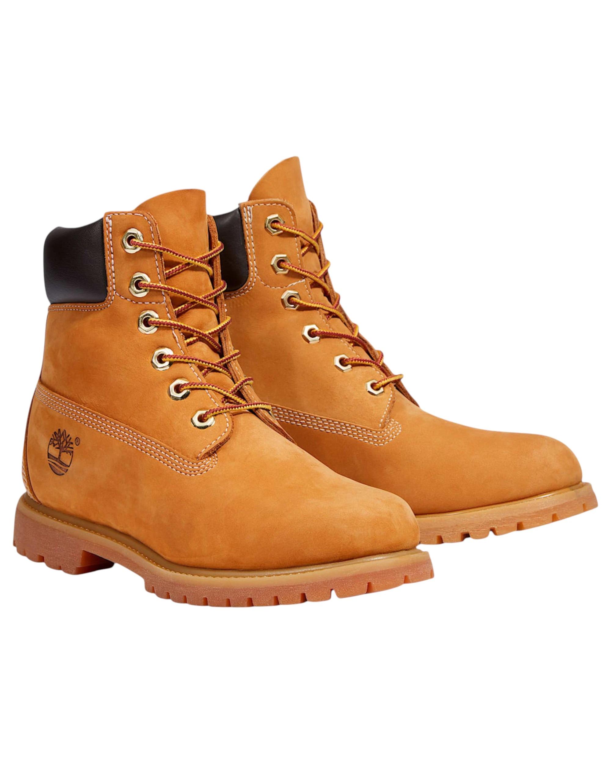 4 Timberland Womens 6-Inch Premium Waterproof Wide Nubuck Boots Wheat, 4 of 7