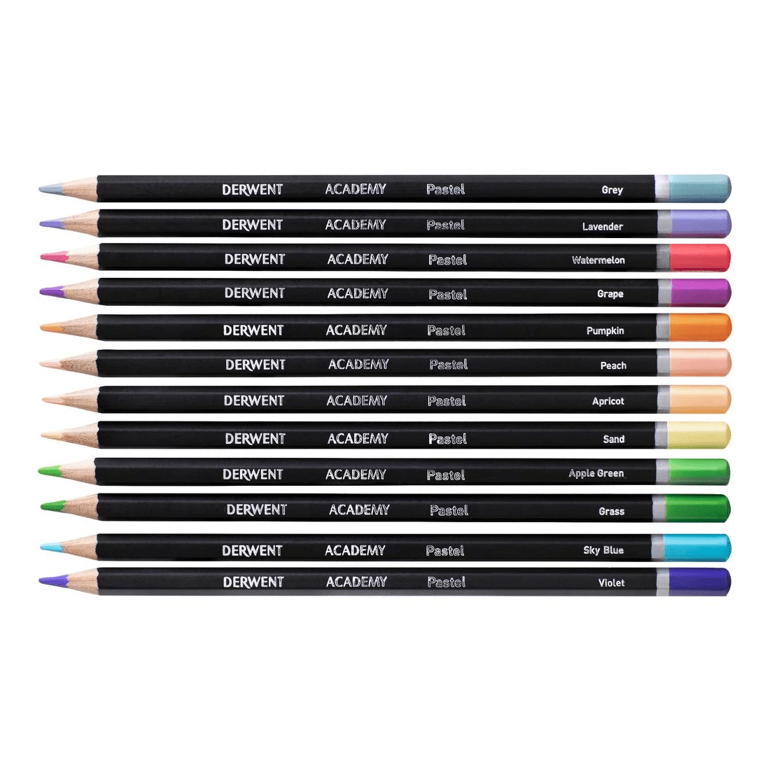 2 Derwent Academy Pastel Coloured Pencils 12 Pack, 2 of 2