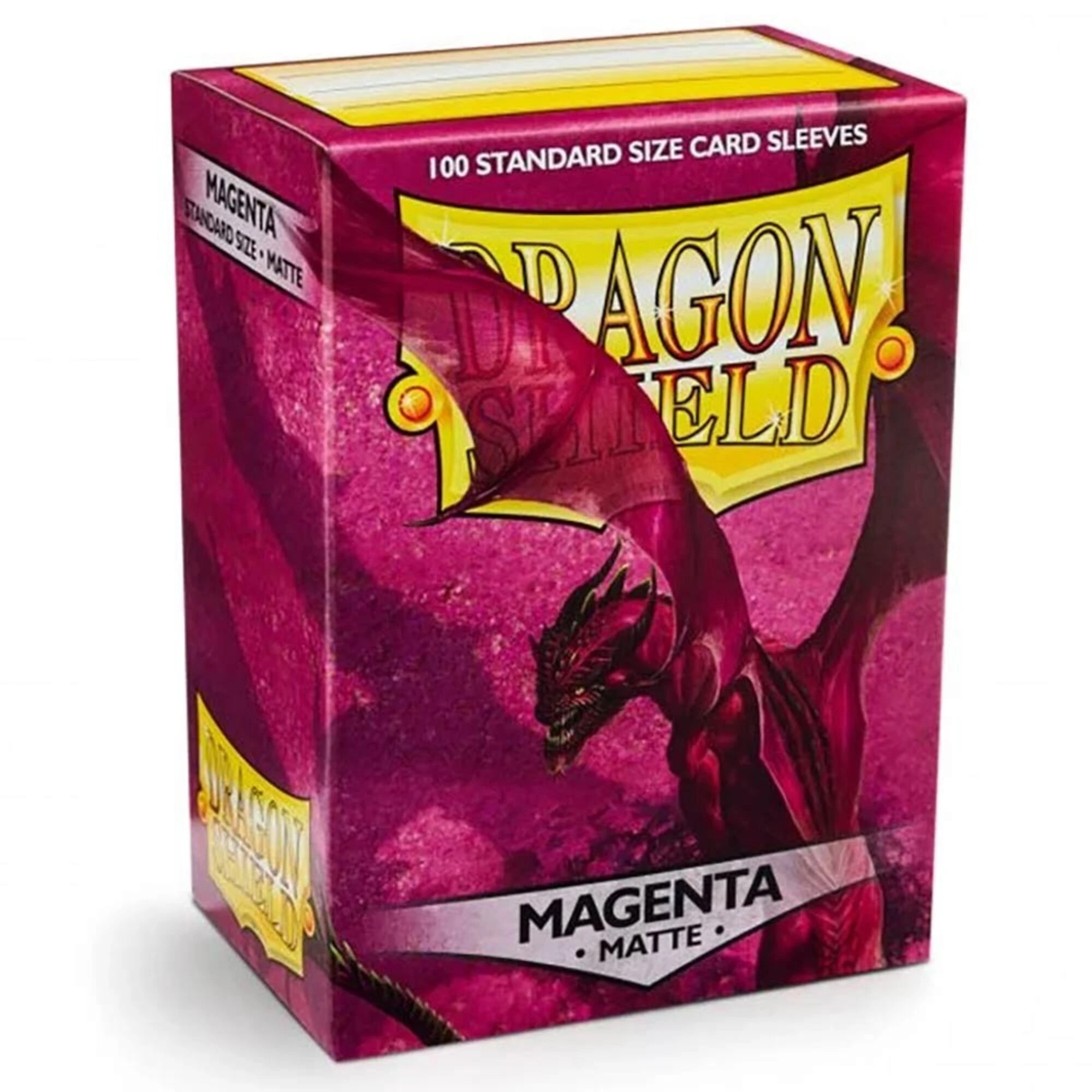 1 Dragon Shield TCG - 100 Matte Trading Card Sleeves - Magenta, 1 of 2