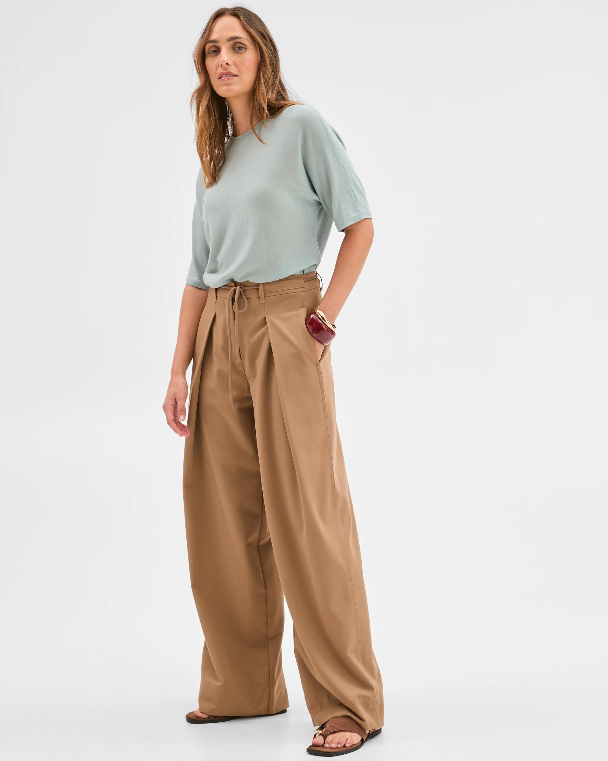 3 Preview Tencel/Merino Blend Lightweight Knit T-Shirt ABYSS, 3 of 7