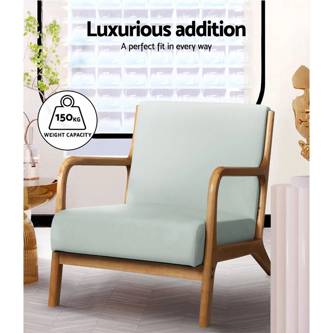 3 Artiss Armchair Fabric - Multi, 3 of 5