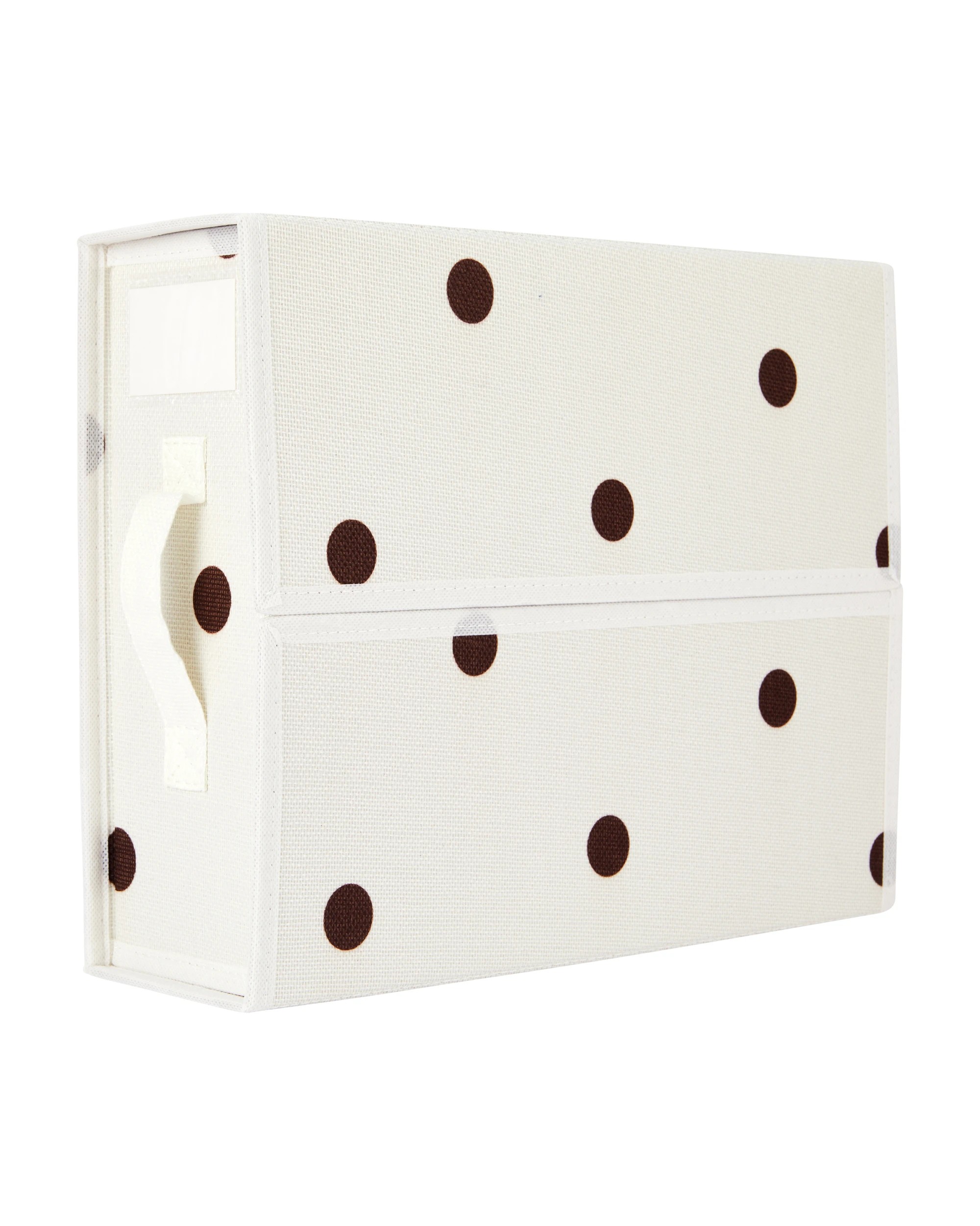 5 Linen Look Bed Box - Polka Dot, 5 of 10