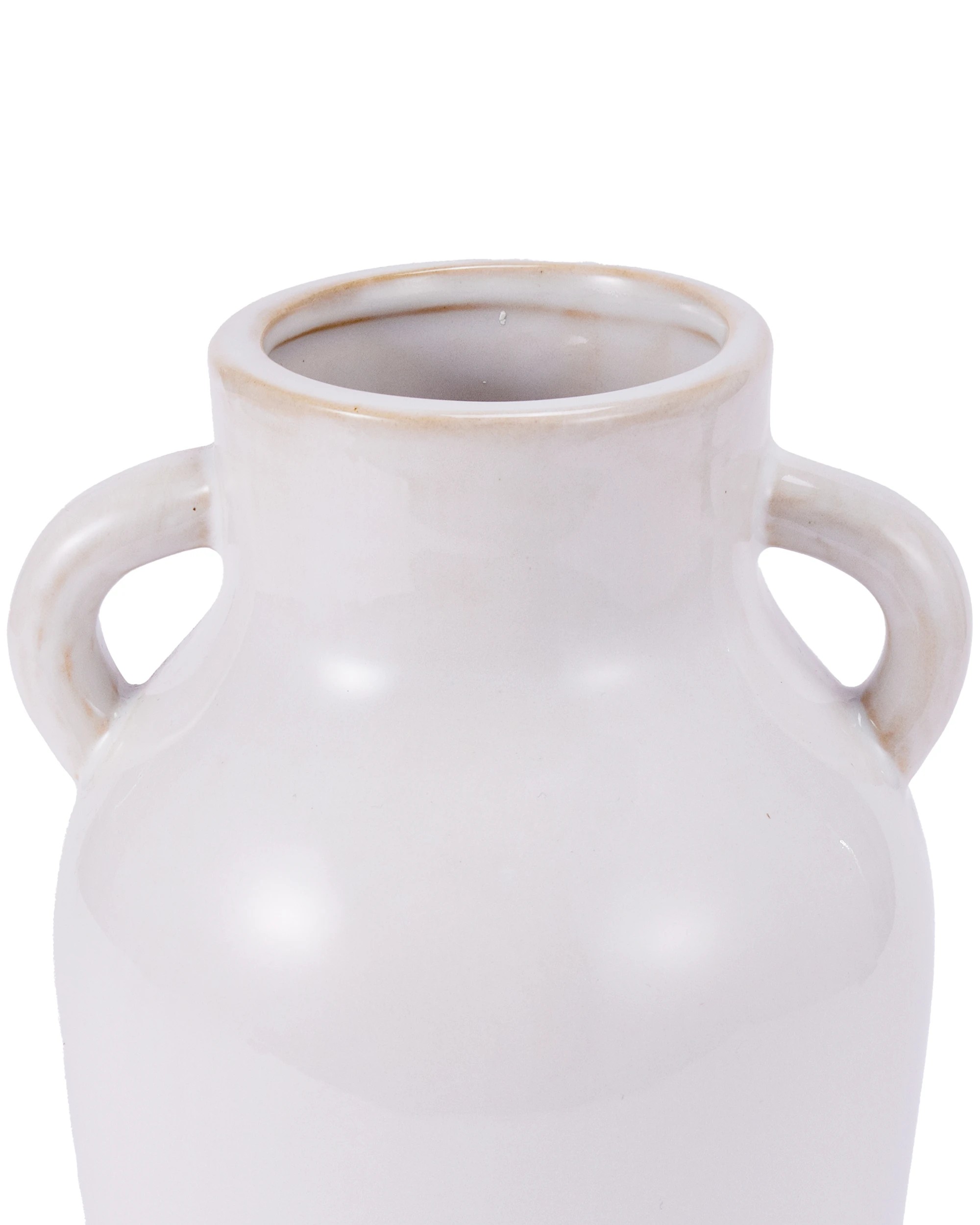 4 Milk Look Glazed Urn Vase, 4 of 5