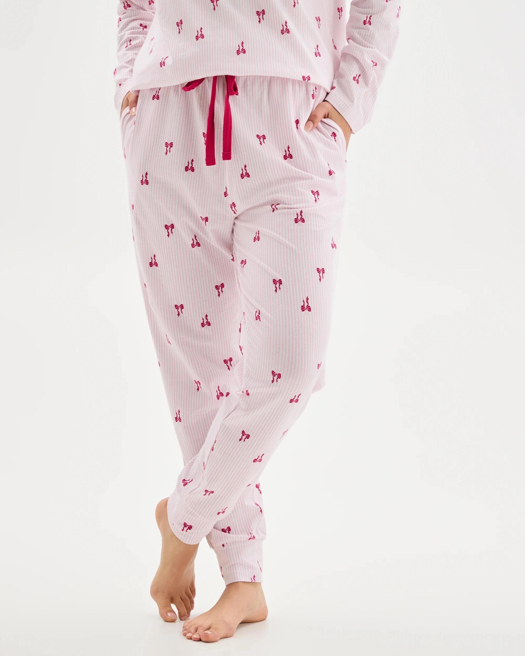 2 Target Woman Australian Cotton Printed Sleep Joggers BOW, 2 of 6