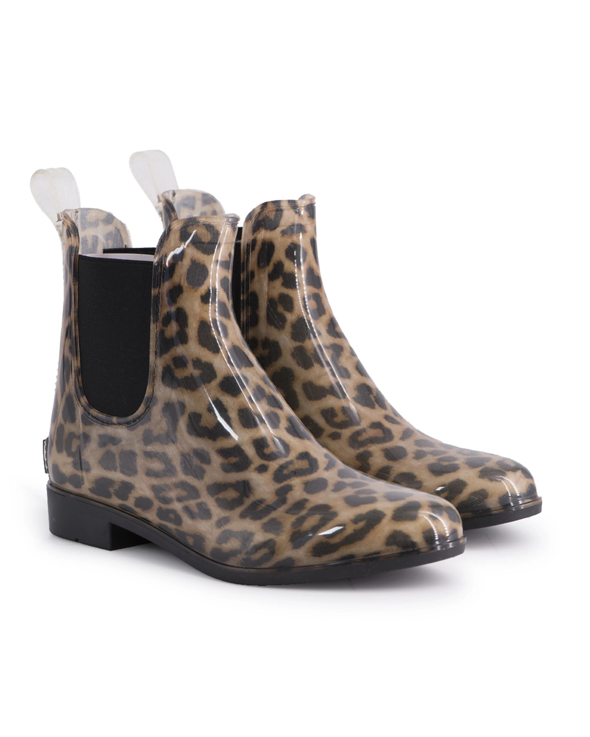5 Aus Wooli Womens Rainboots With Free Sheepskin Insole LEOPARD, 5 of 7
