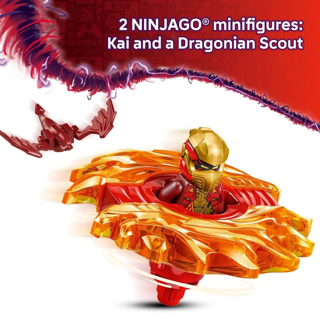 7 LEGO NINJAGO Kai's Dragon Spinjitzu Spinner 71823, 7 of 10