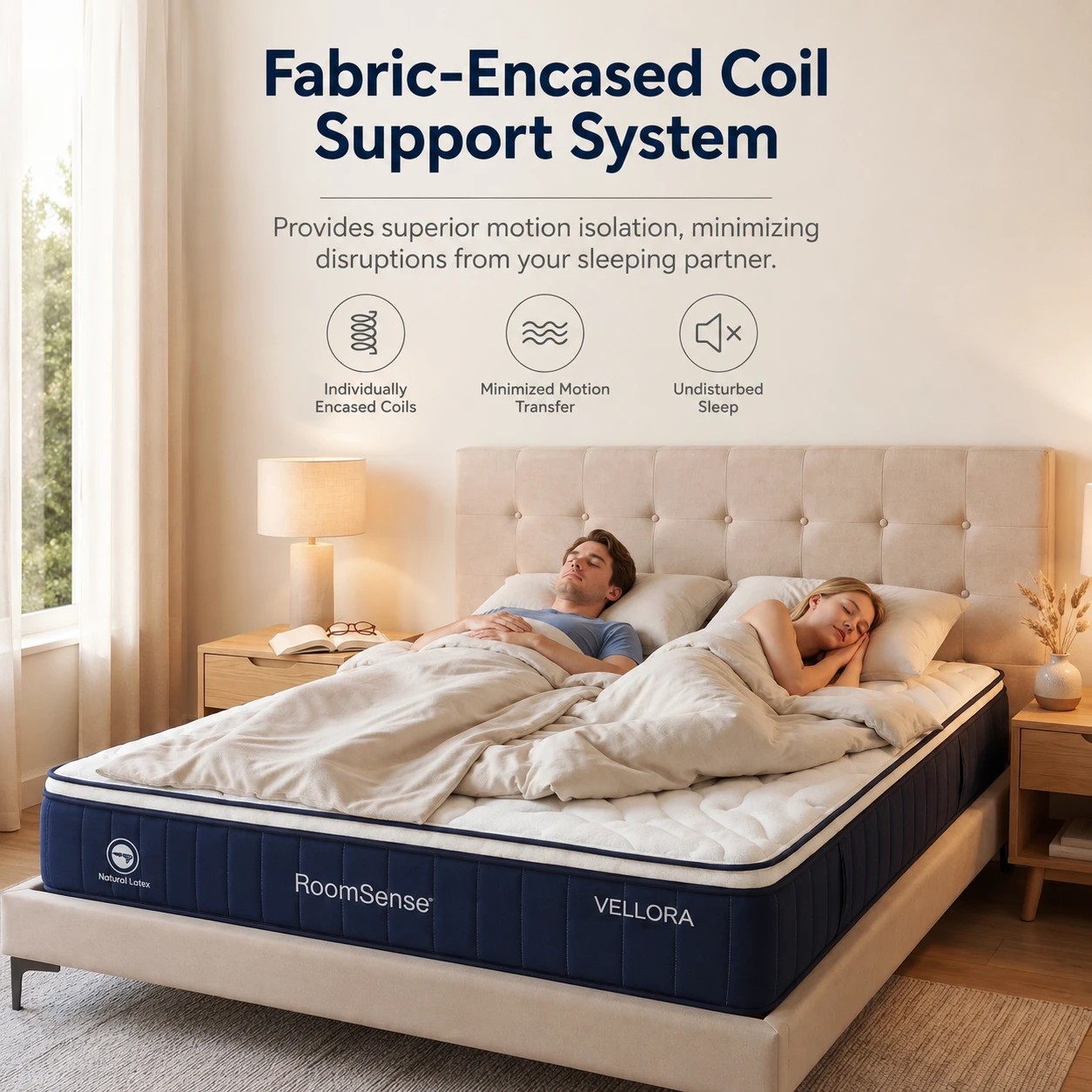 8 RoomSense Mattress 30cm Medium Firm Latex with Lumbar Support - King Bed - Multi, 8 of 9