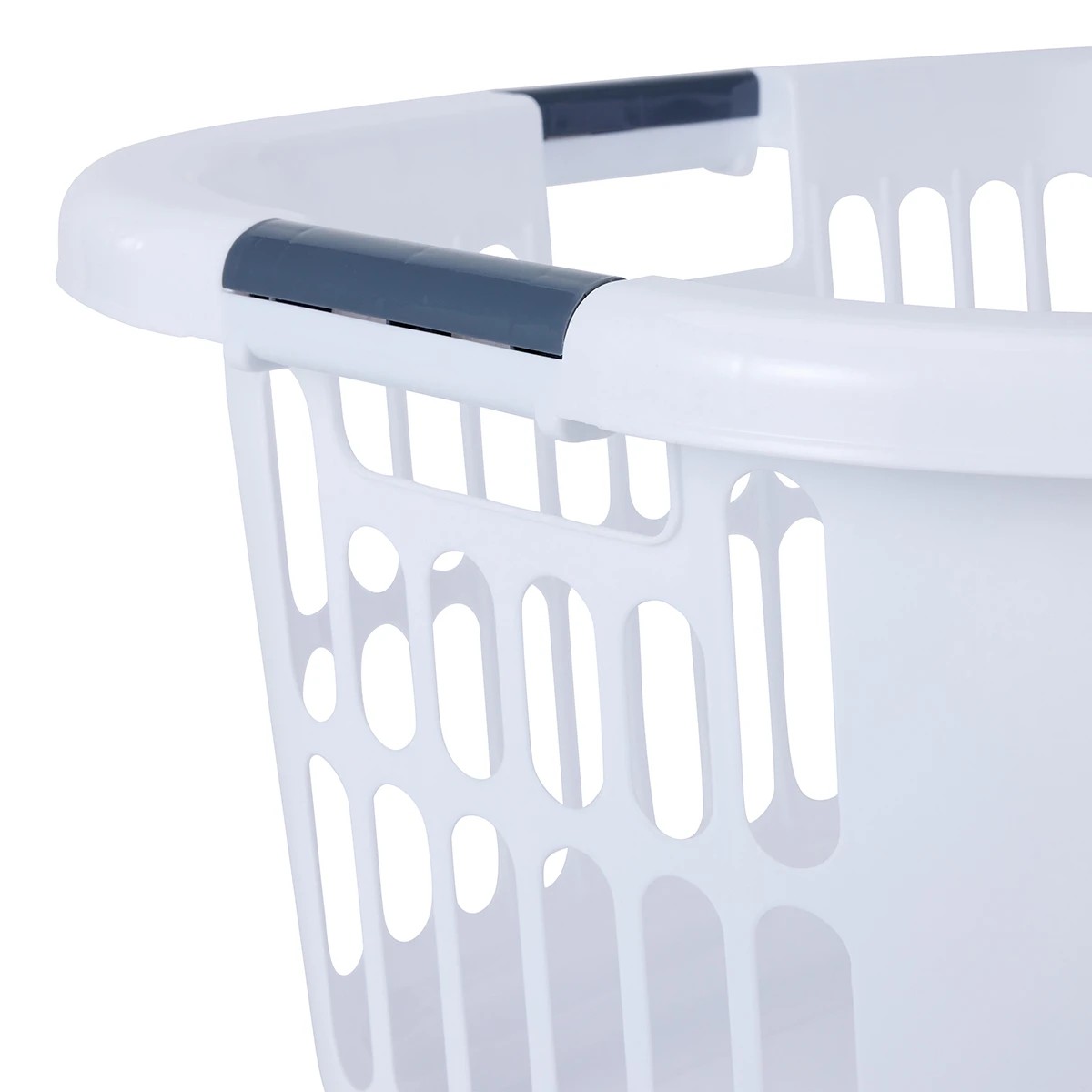 6 Hip Hugger Laundry Basket - White, 6 of 7