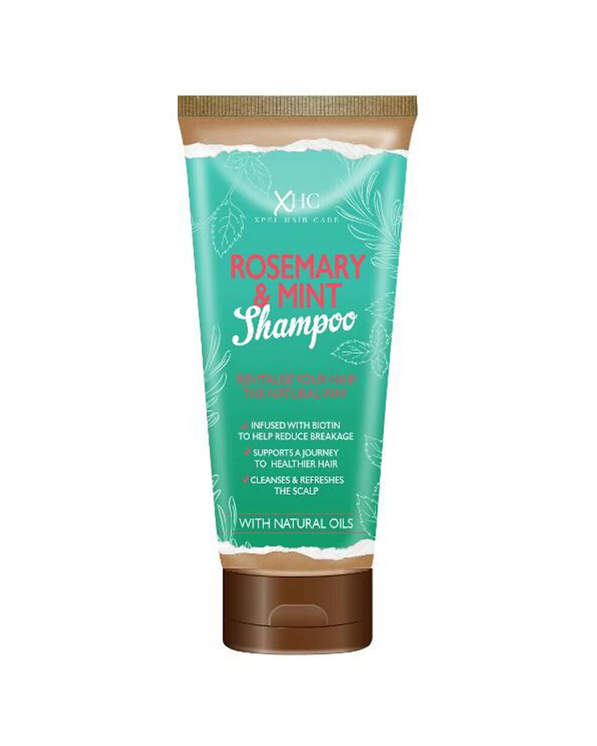2 XHC 12PK Rosemary & Mint Shampoo For Dry Scalp Hair Split Ends 300ml - Green, 2 of 3