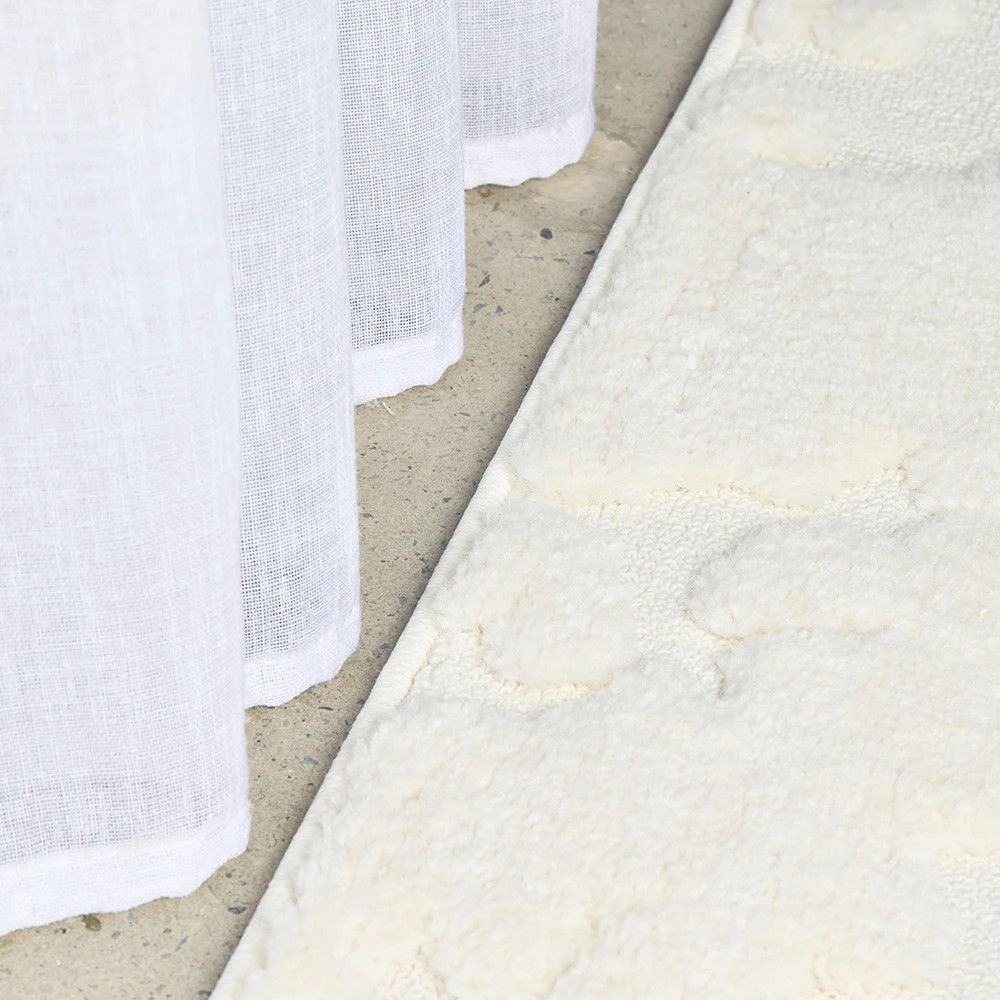 3 Common Ground Rugs Sanctuary Nyla 290x200cm - Large Power Loomed Floor Rug - White, 3 of 7