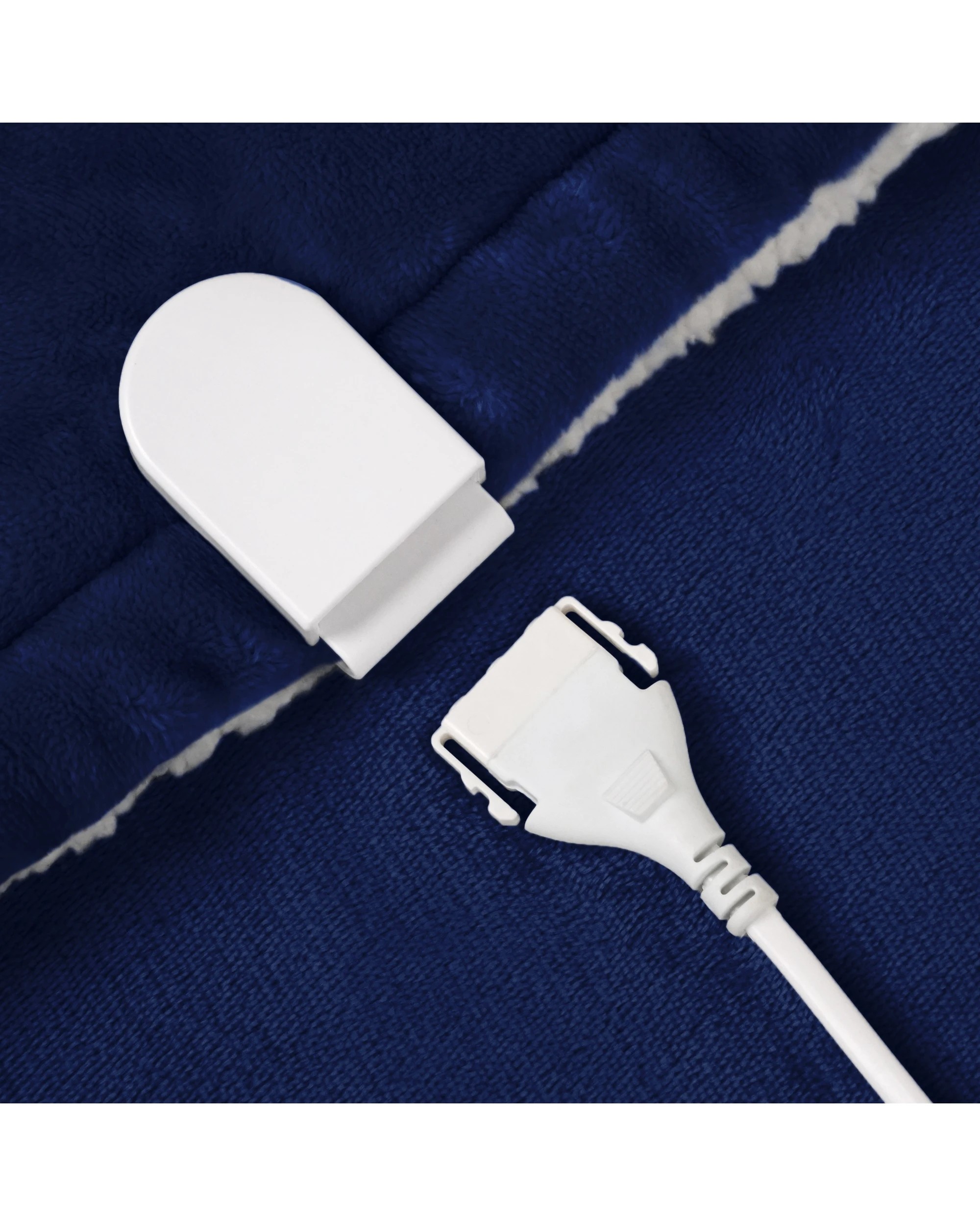 5 Advwin Electric Heated Throw Washable Flannel Blanket - Blue, 5 of 7