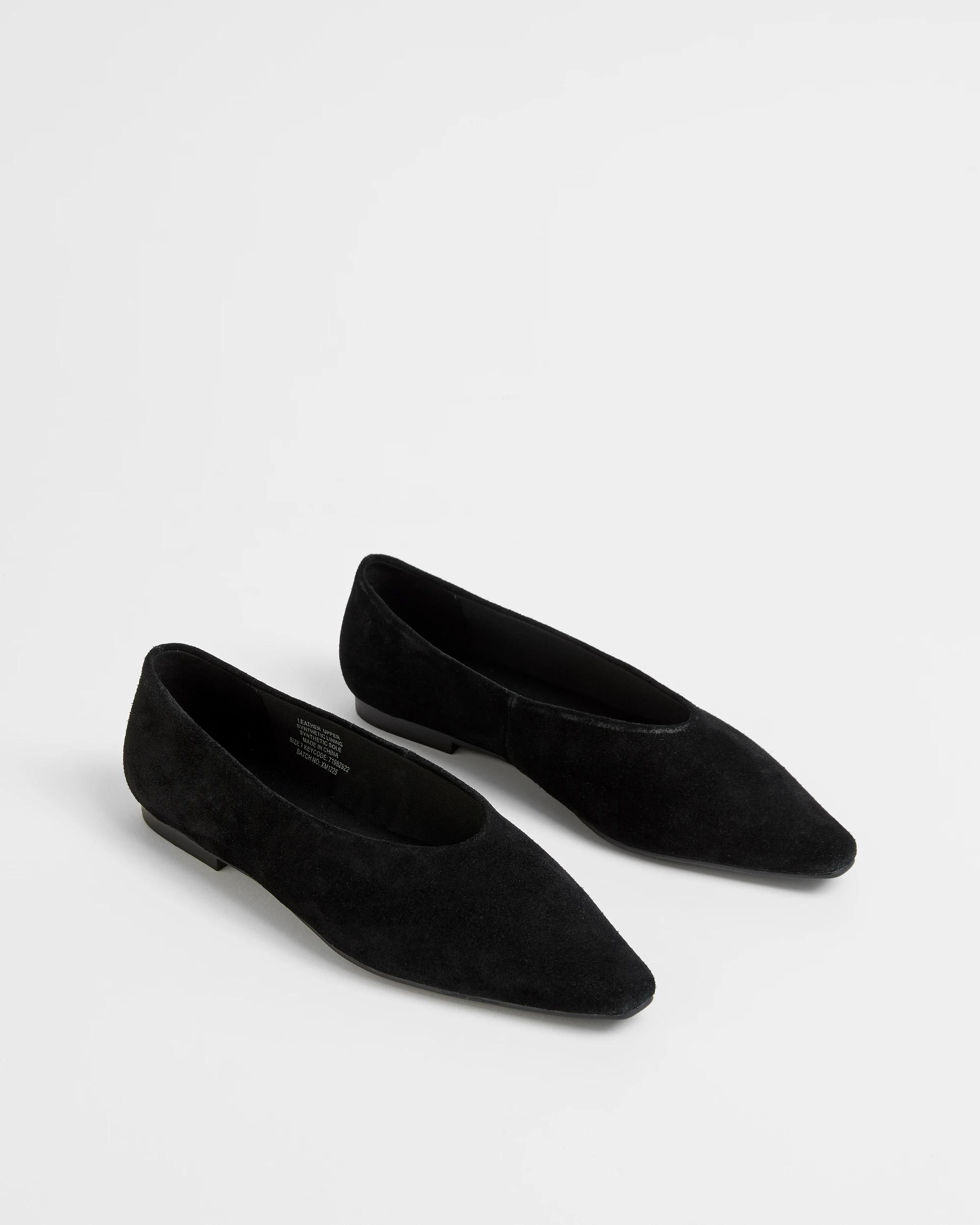 2 Target Woman Genuine Leather High Vamp Ballet Flat - Luna BLACK, 2 of 3