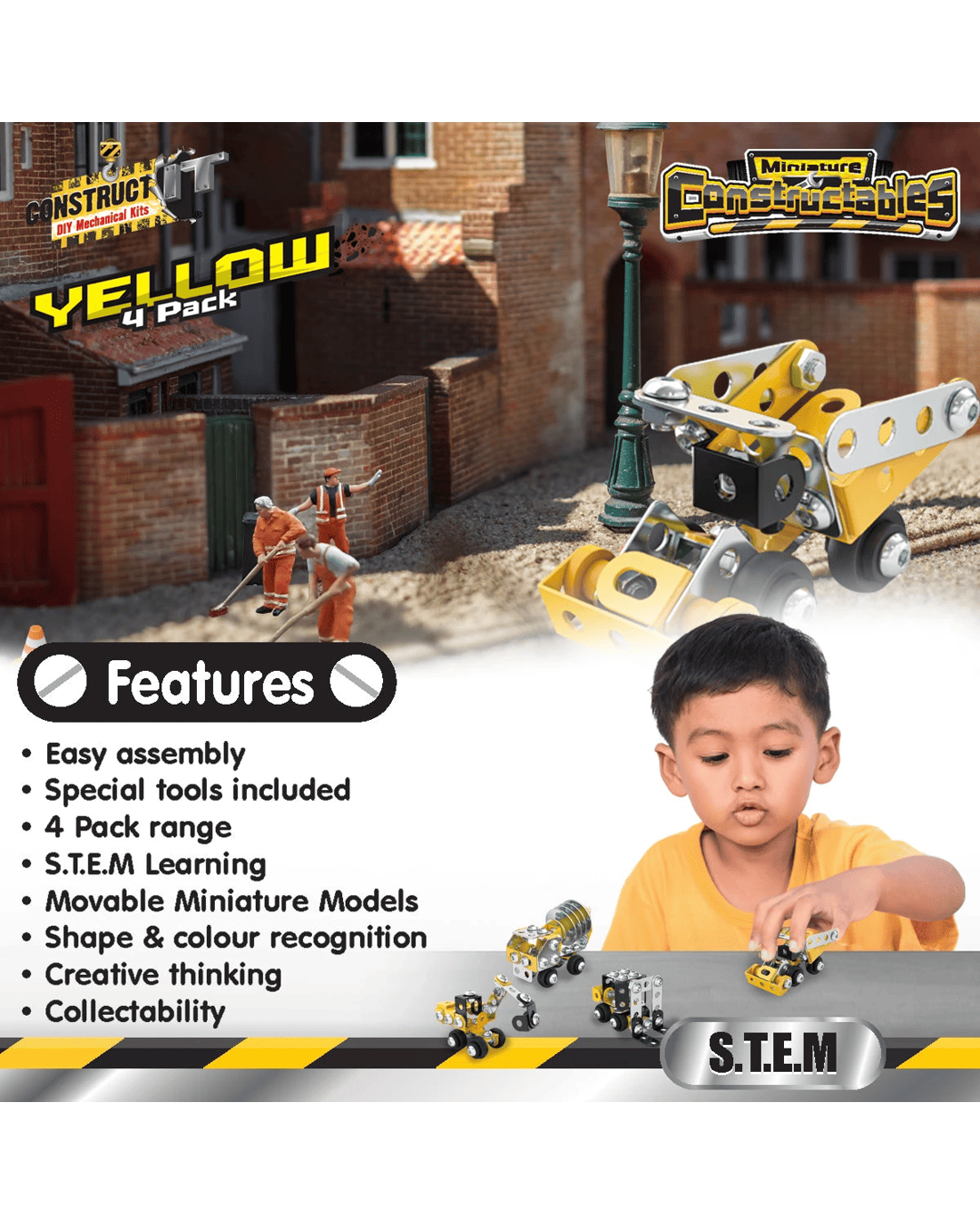 Construct-it Constructables Yellow Pack - Kmart