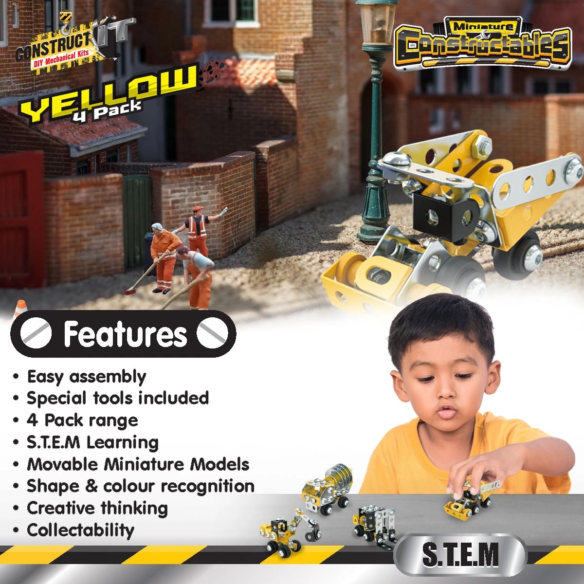 Construct-It Constructables Yellow Pack - Kmart